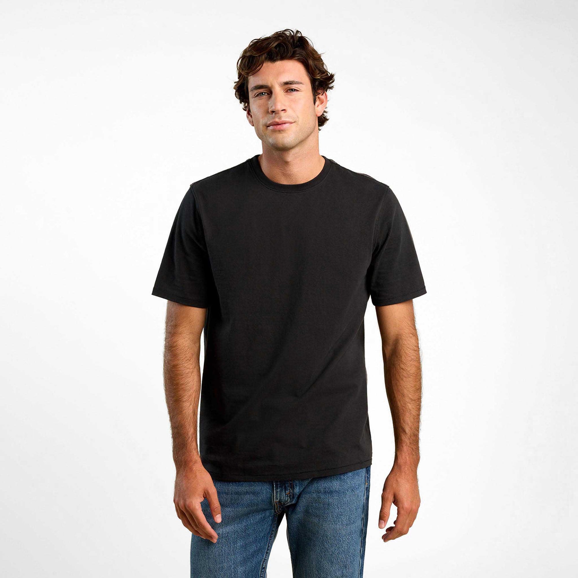 Vintage Cotton Men's Everyday T-Shirt | Black