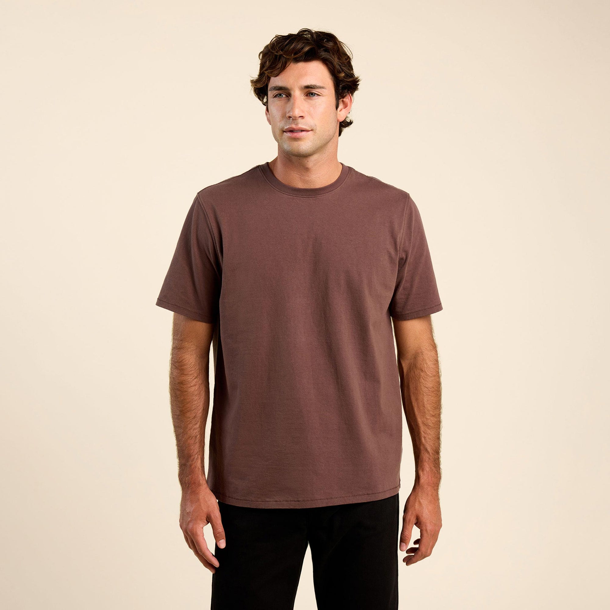 Vintage Cotton Men's Everyday T-Shirt | Coffee