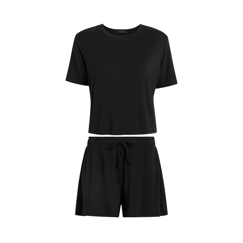 Pajama Short Set | Black