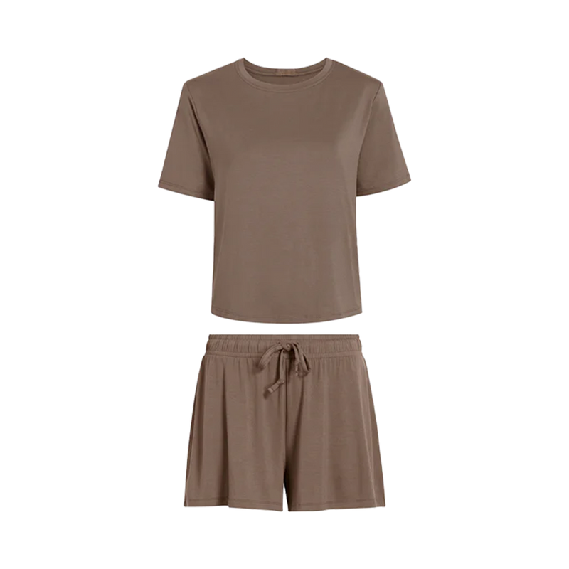 Pajama Short Set | Mocha