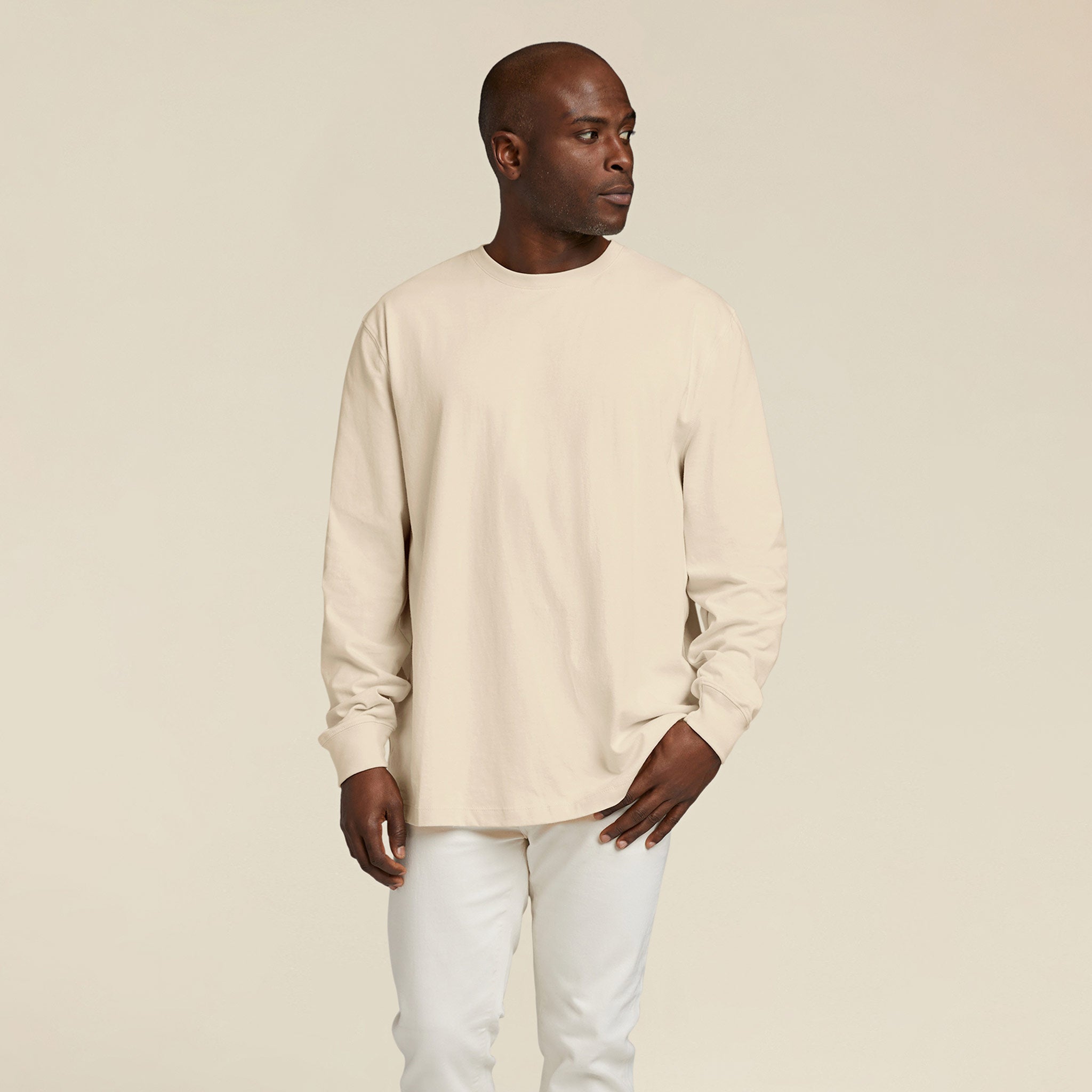 long sleeve boxy tee