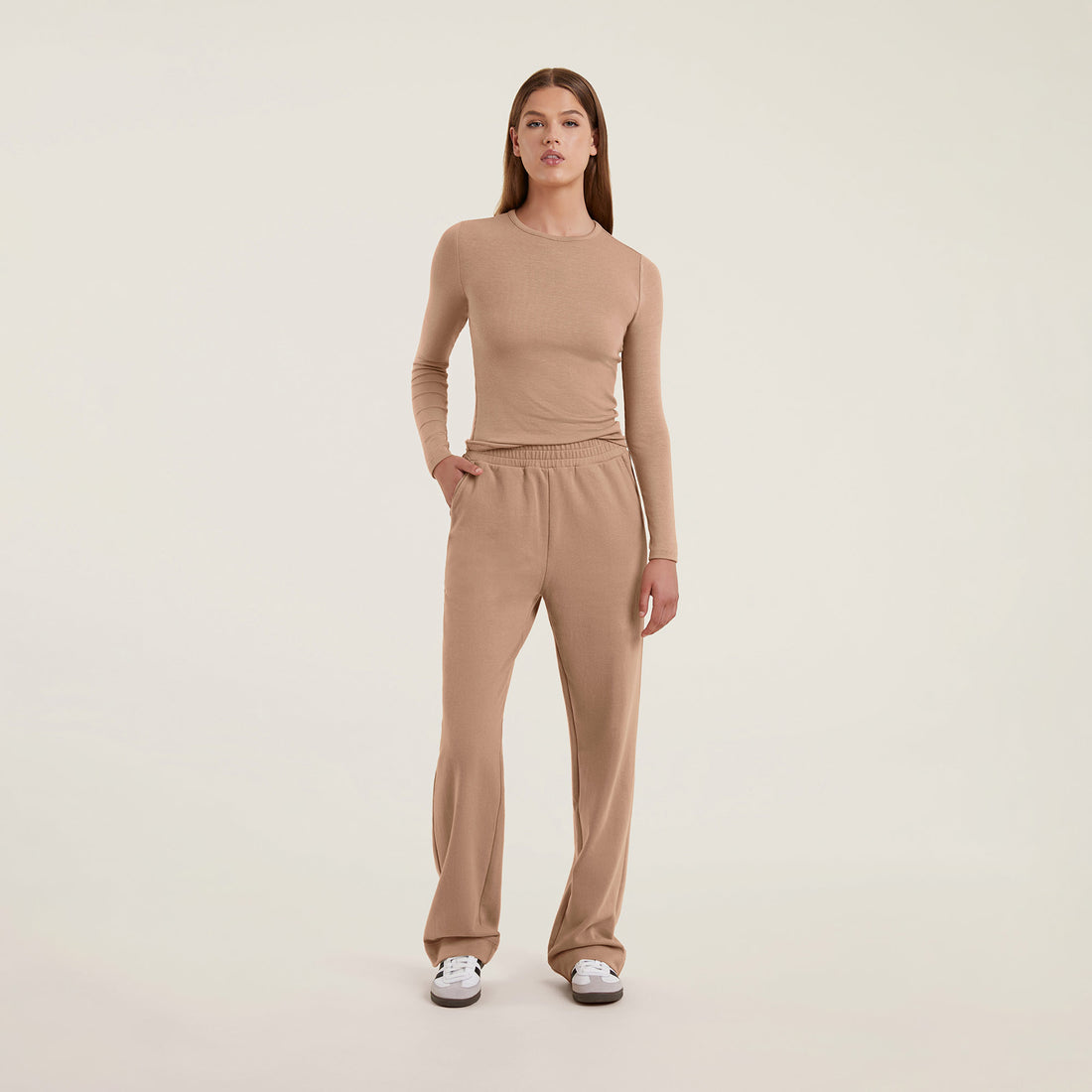 Wide Leg Sweatpant | Cinnamon