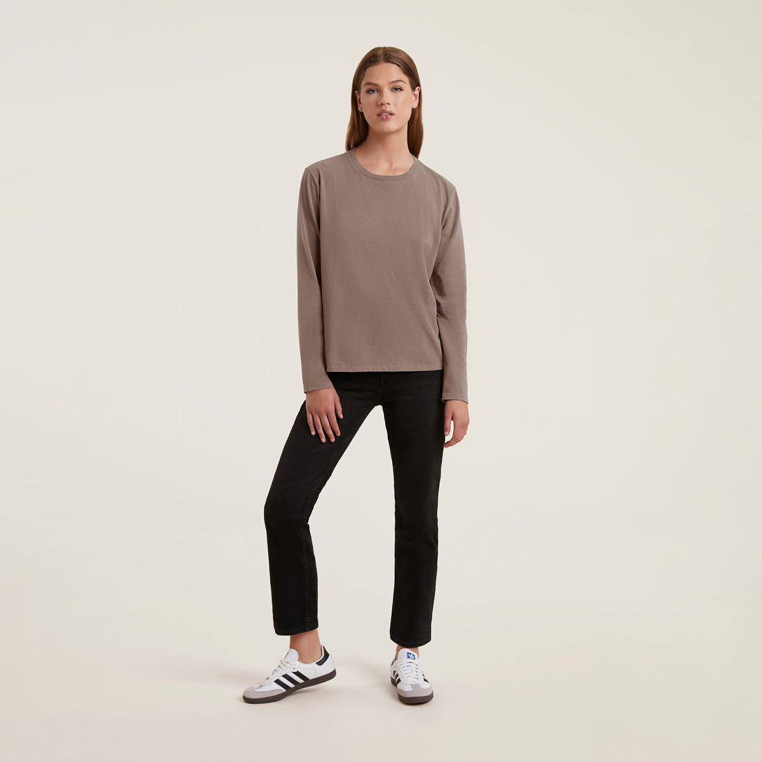 Long Sleeve Everyday T-Shirt | Mocha