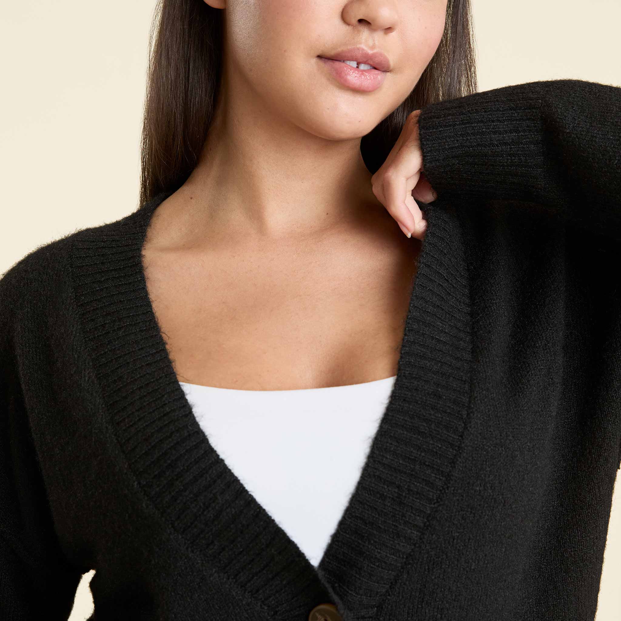 Cozy Knit Cardigan | Black