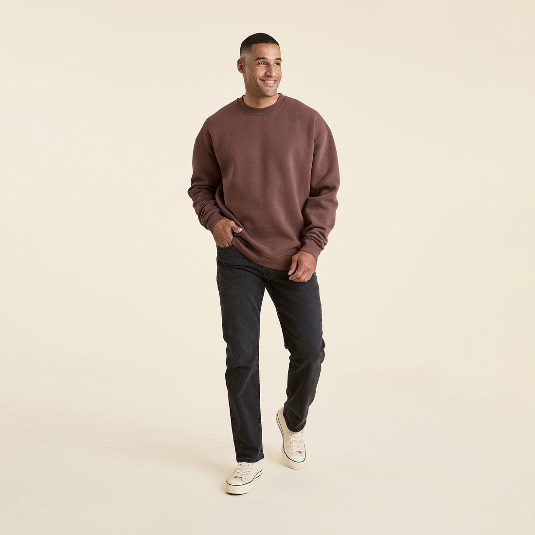 Men's Classic Crewneck Sweatshirt | Coffee