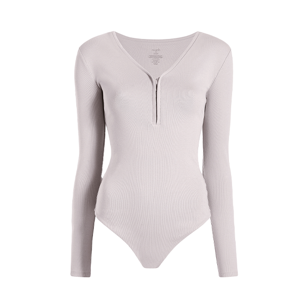 GXIN Women's 2 Piece Ribbed Sexy Bodysuit Scoop Neck Long Sleeve Bodycon  Bodysuits Black Beige at  Women's Clothing store