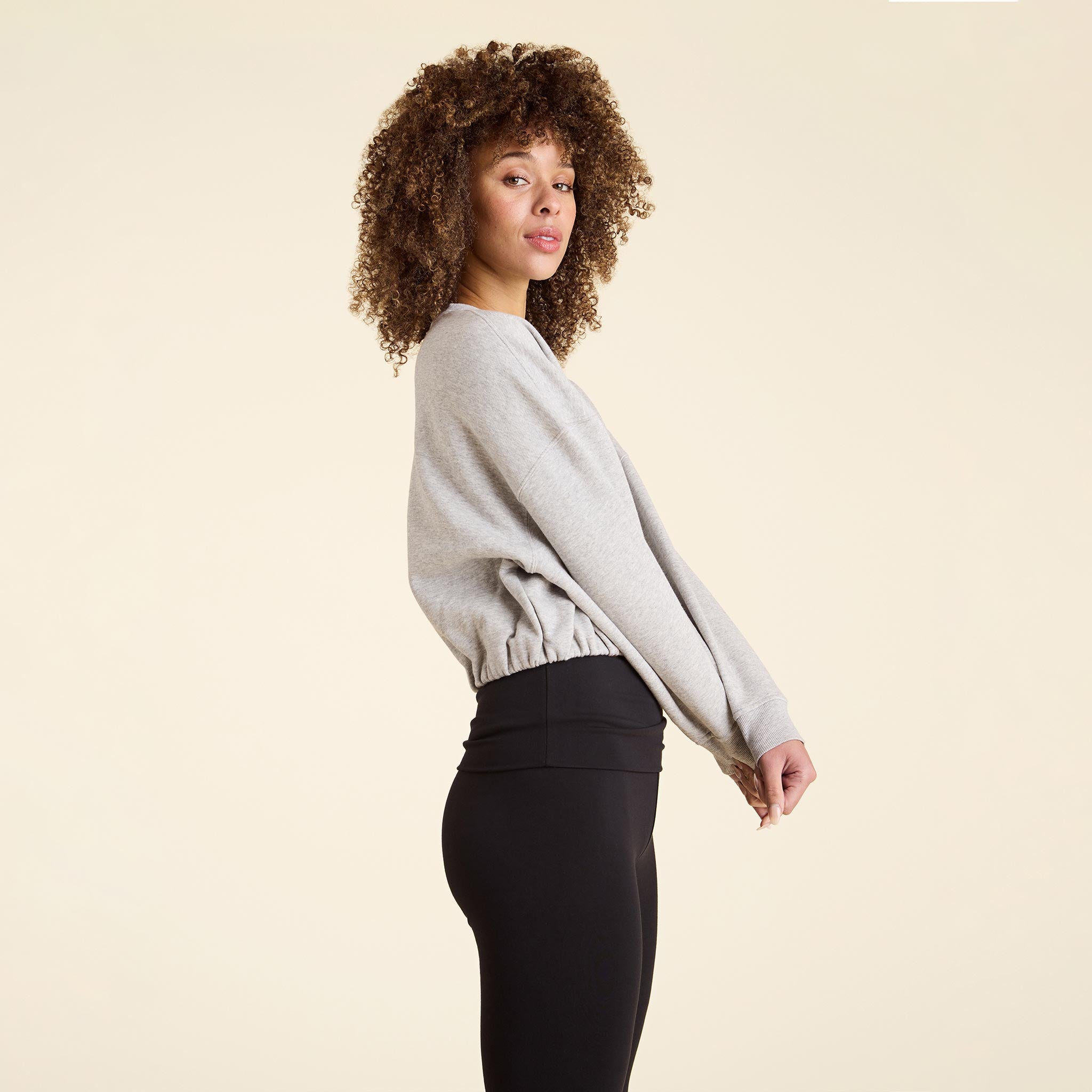 Cinched best sale waist sweatshirt