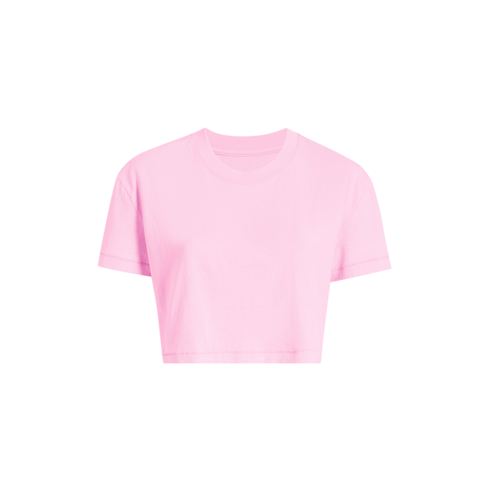 Women's Cropped Tee | Bubblegum Pink