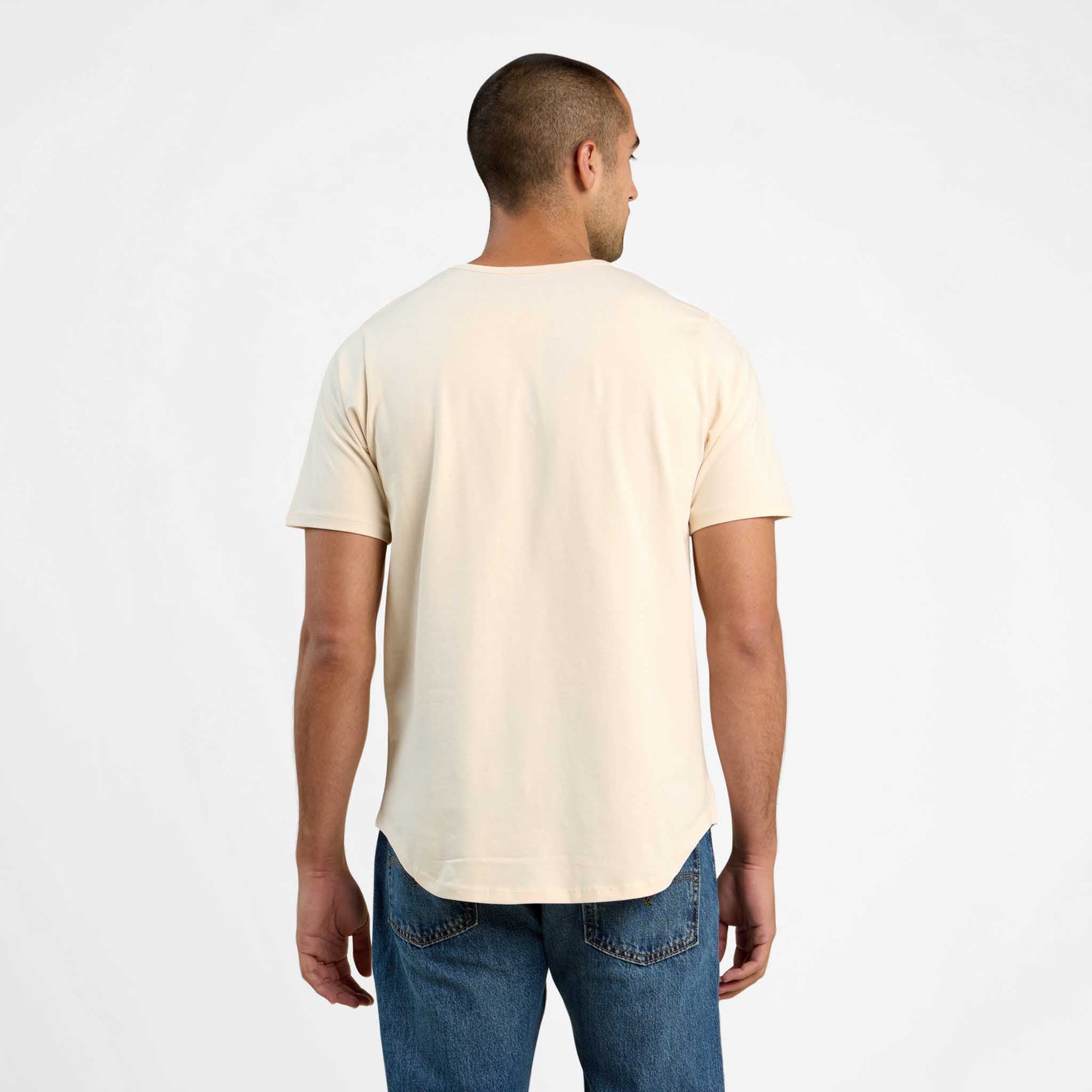 Short Sleeve Curved Hem T-Shirt