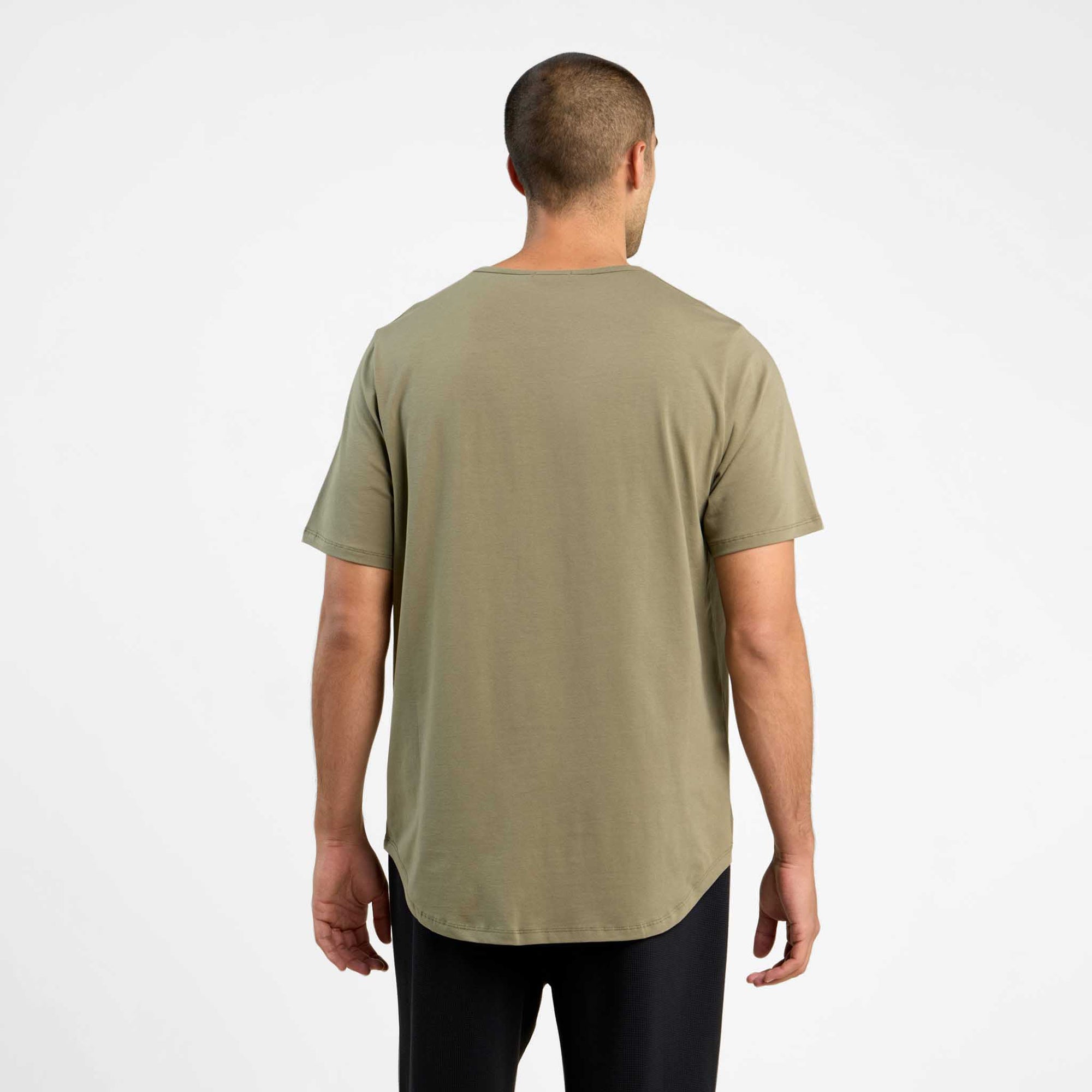 Short Sleeve Curved Hem T-Shirt