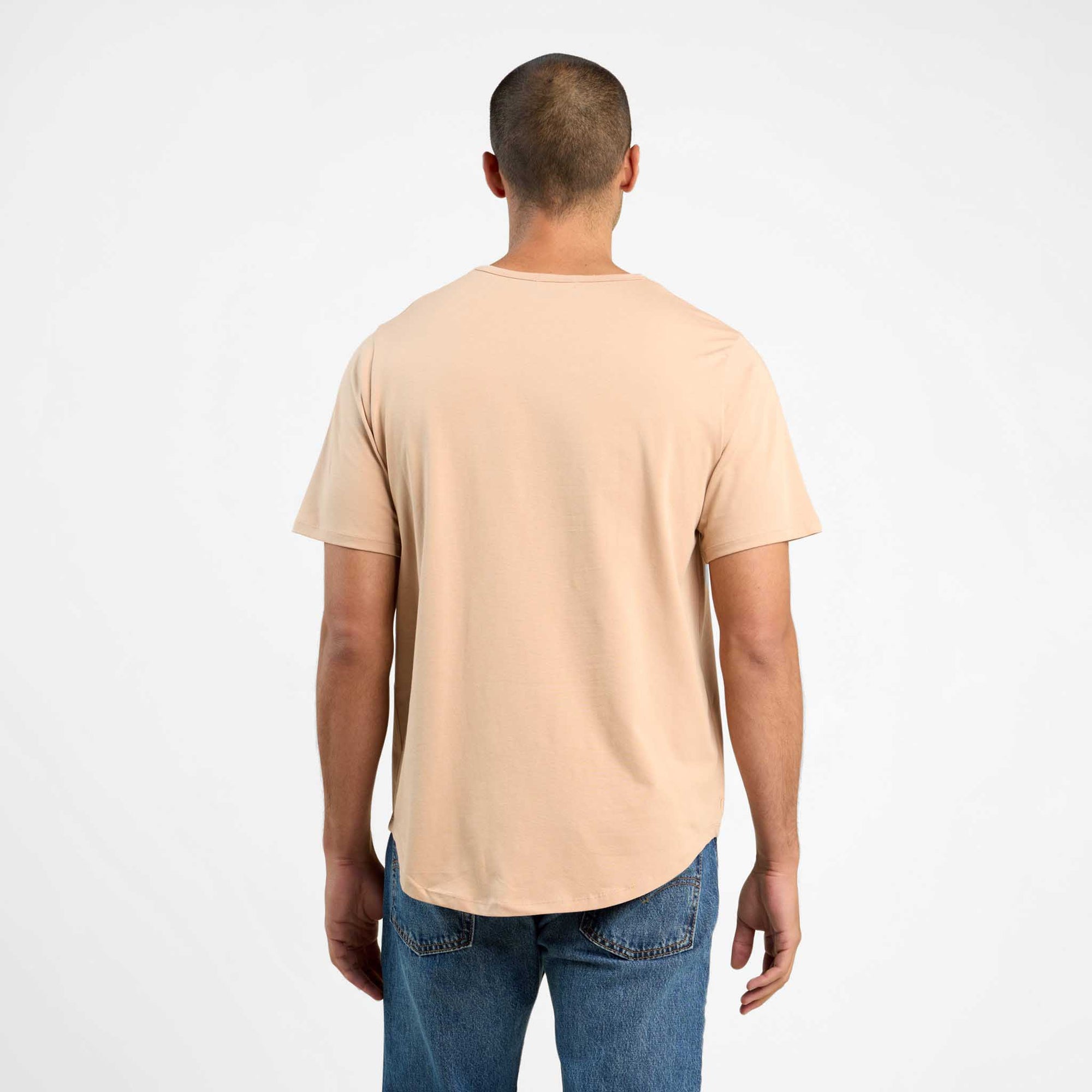 Short Sleeve Curved Hem T-Shirt