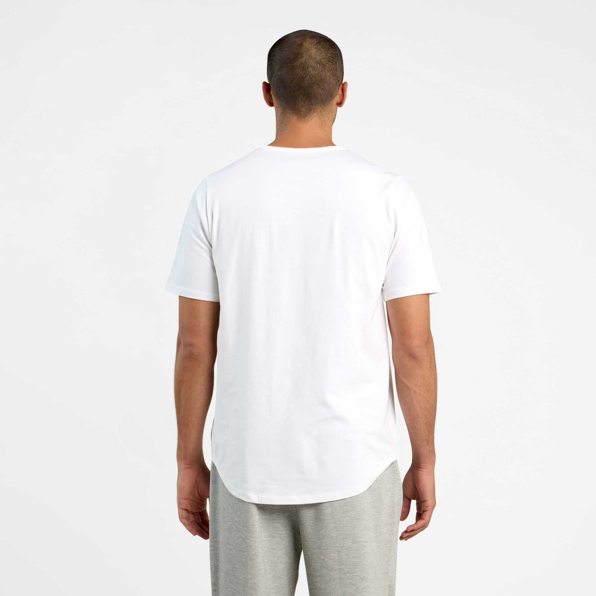 Short Sleeve Curved Hem T-Shirt