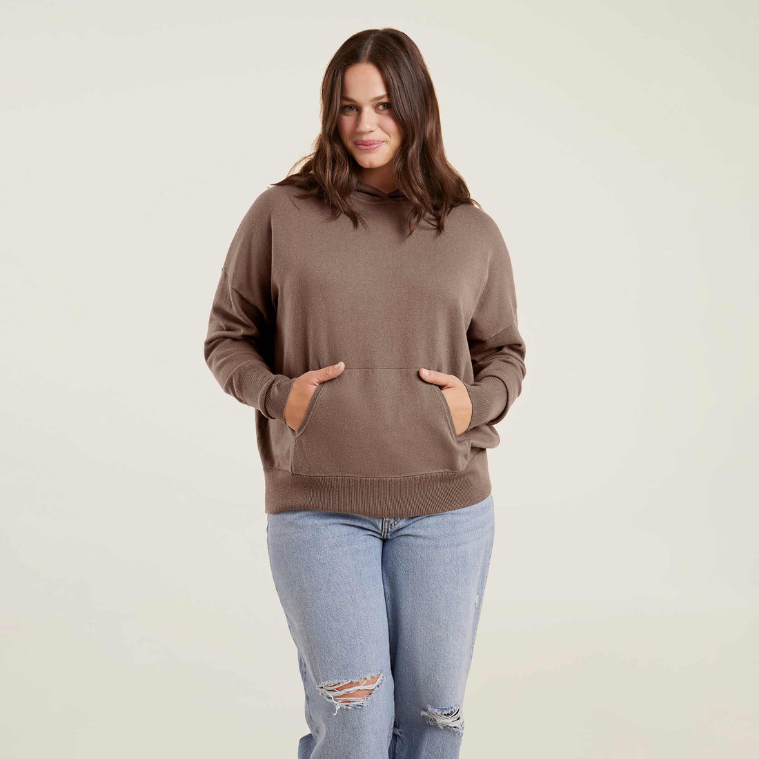 Luxe Knit Hoodie | Mocha