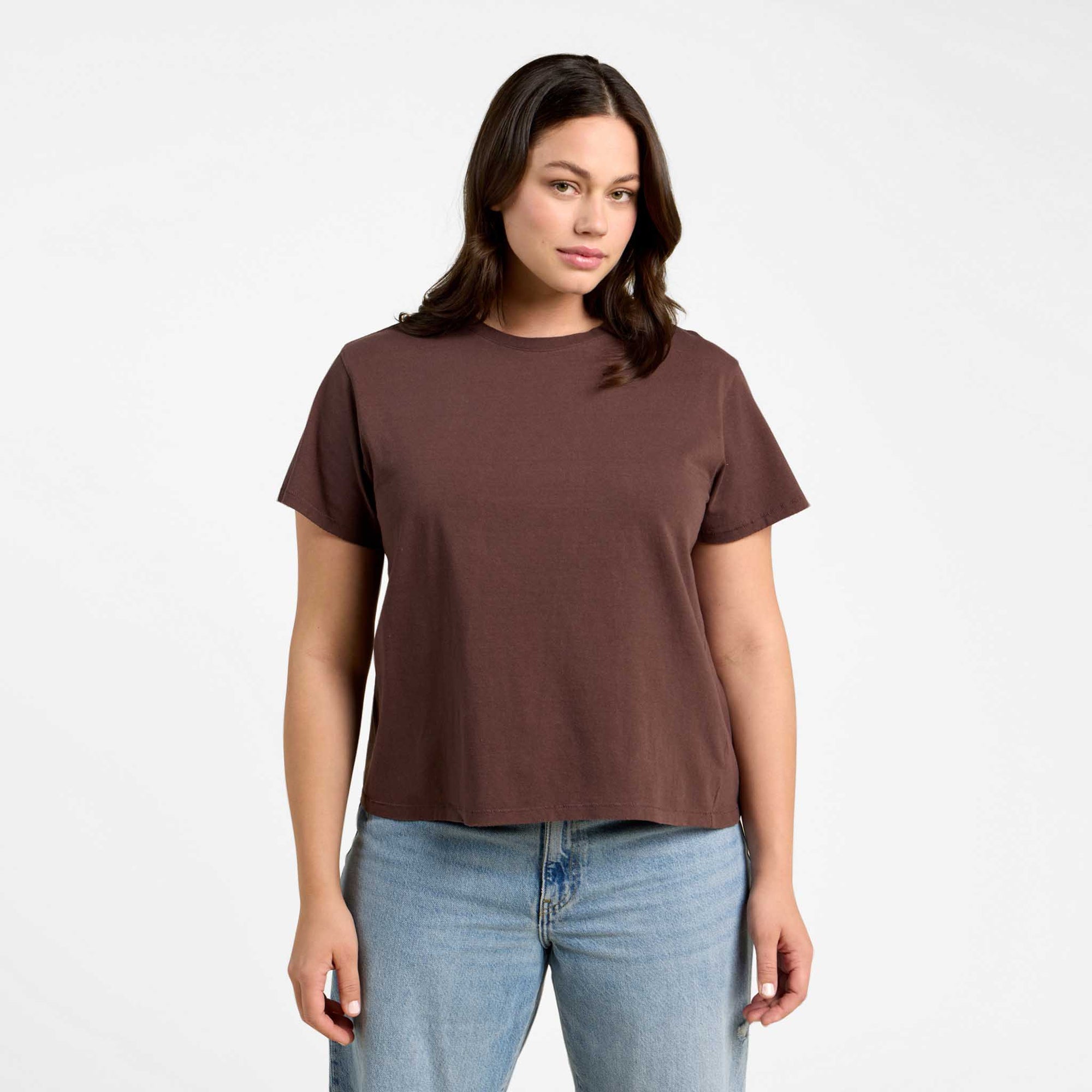 Vintage Cotton Everyday T-Shirt | Coffee