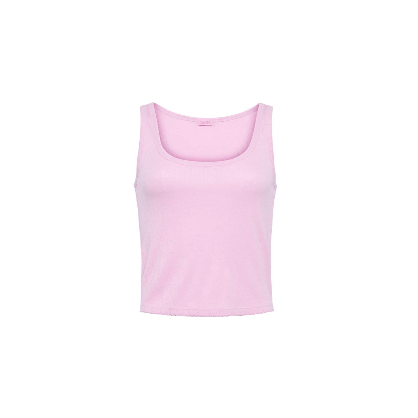 Heart Pointelle Scoop Tank