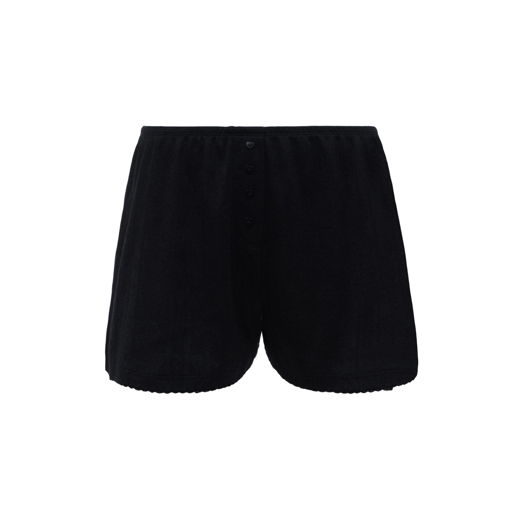 Heart Pointelle Cheeky Short