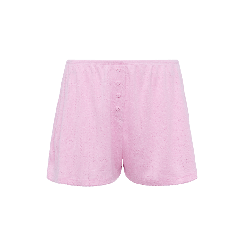 Heart Pointelle Cheeky Short