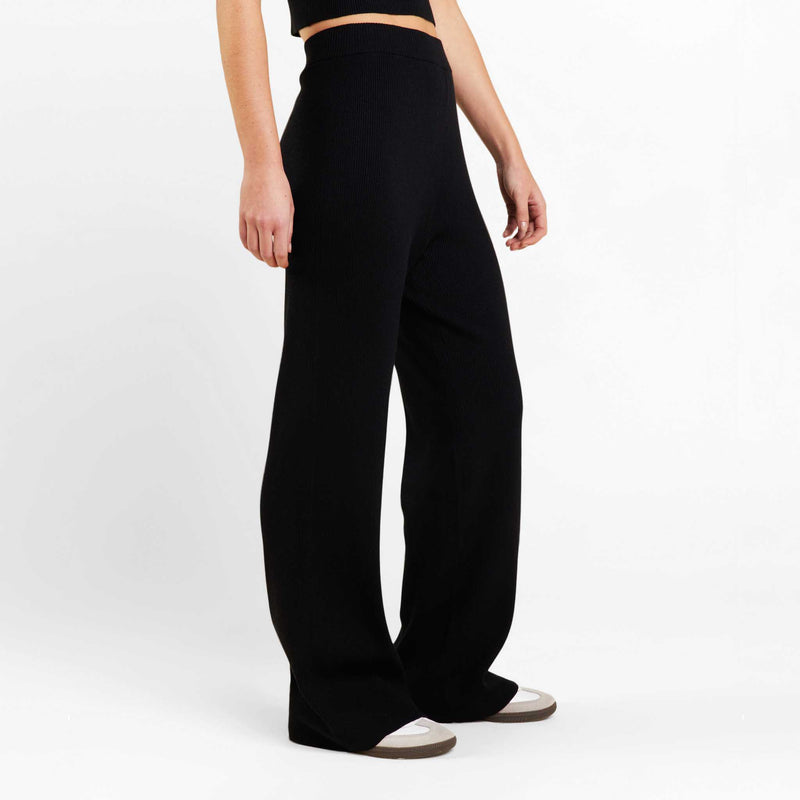 Ribbed Sweater Wide Leg Pant