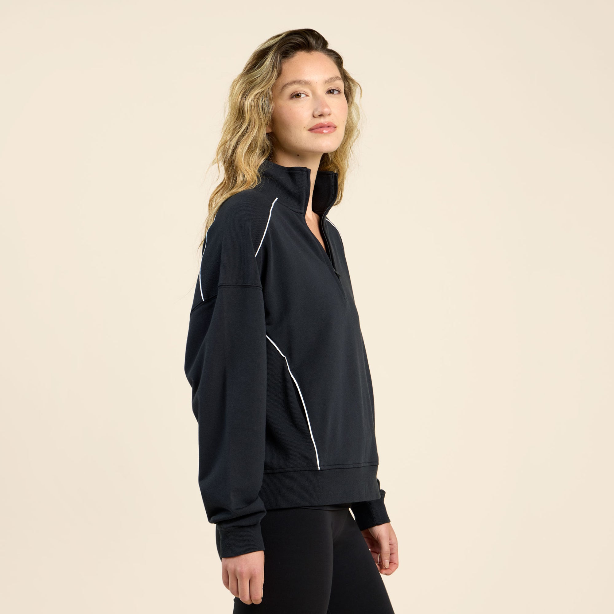 CloudTech Quarter-Zip | Black