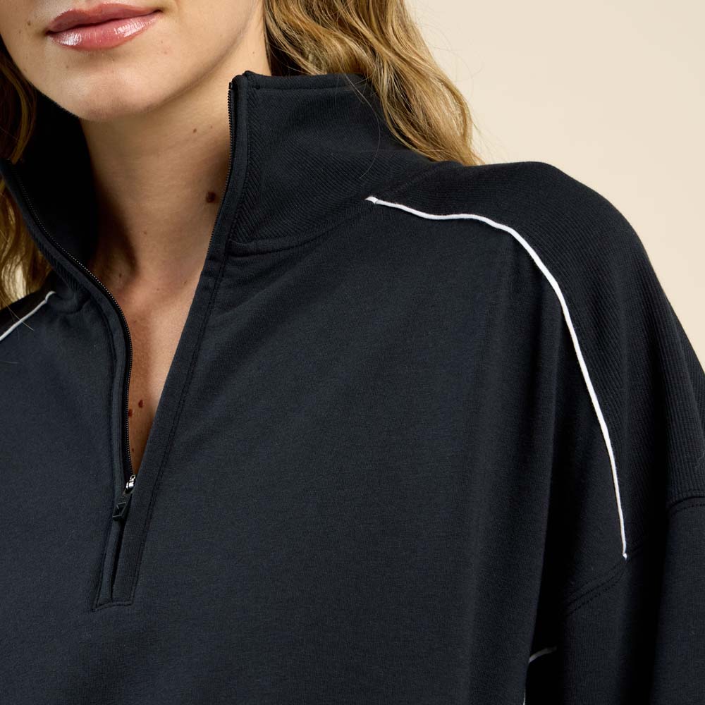 CloudTech Quarter-Zip | Black