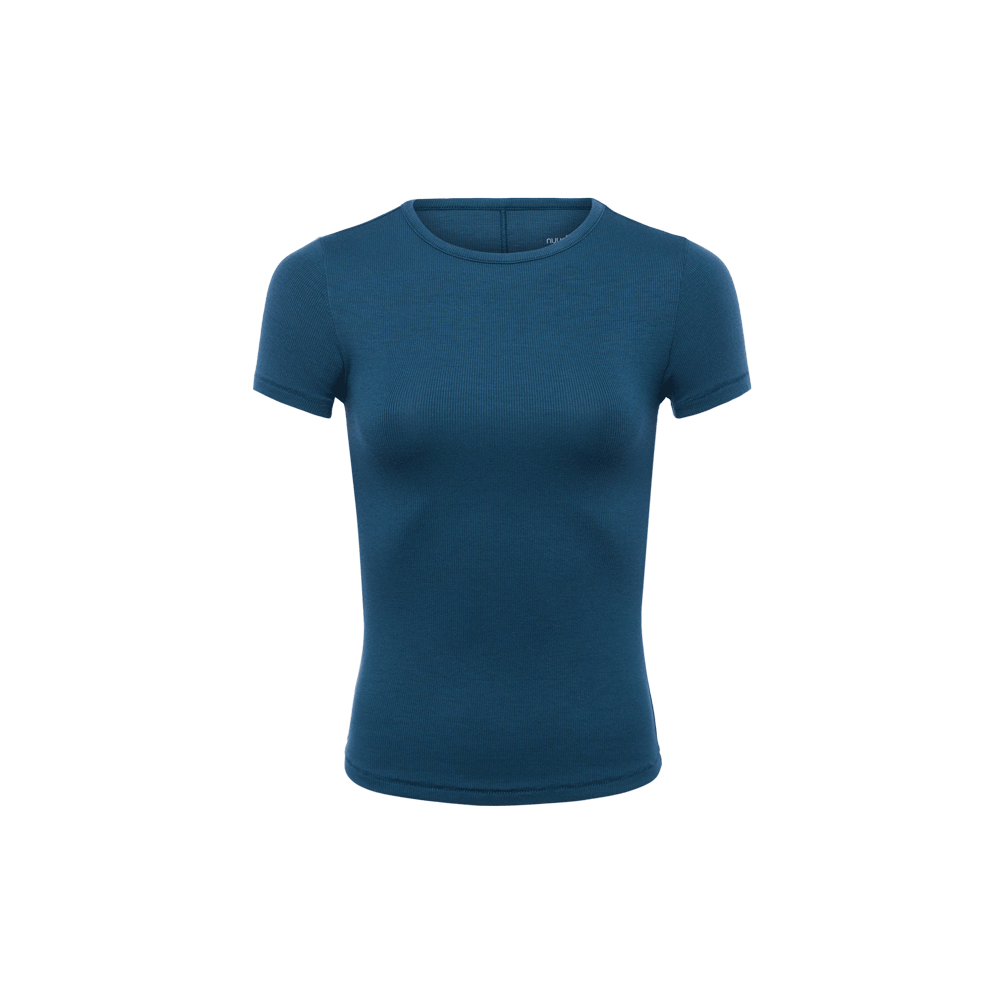 Slinky Rib Tee | Ocean