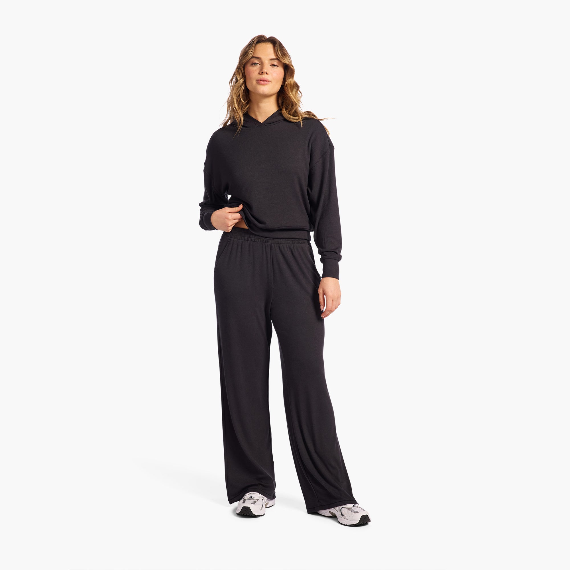 Slinky Rib Wide Leg Pant