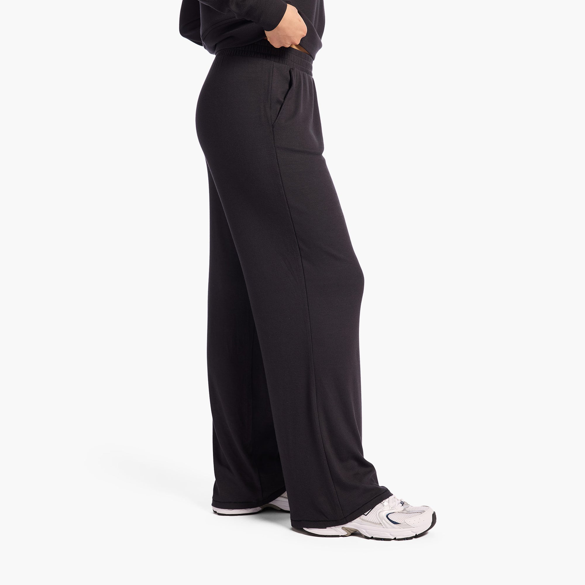 Slinky Rib Wide Leg Pant