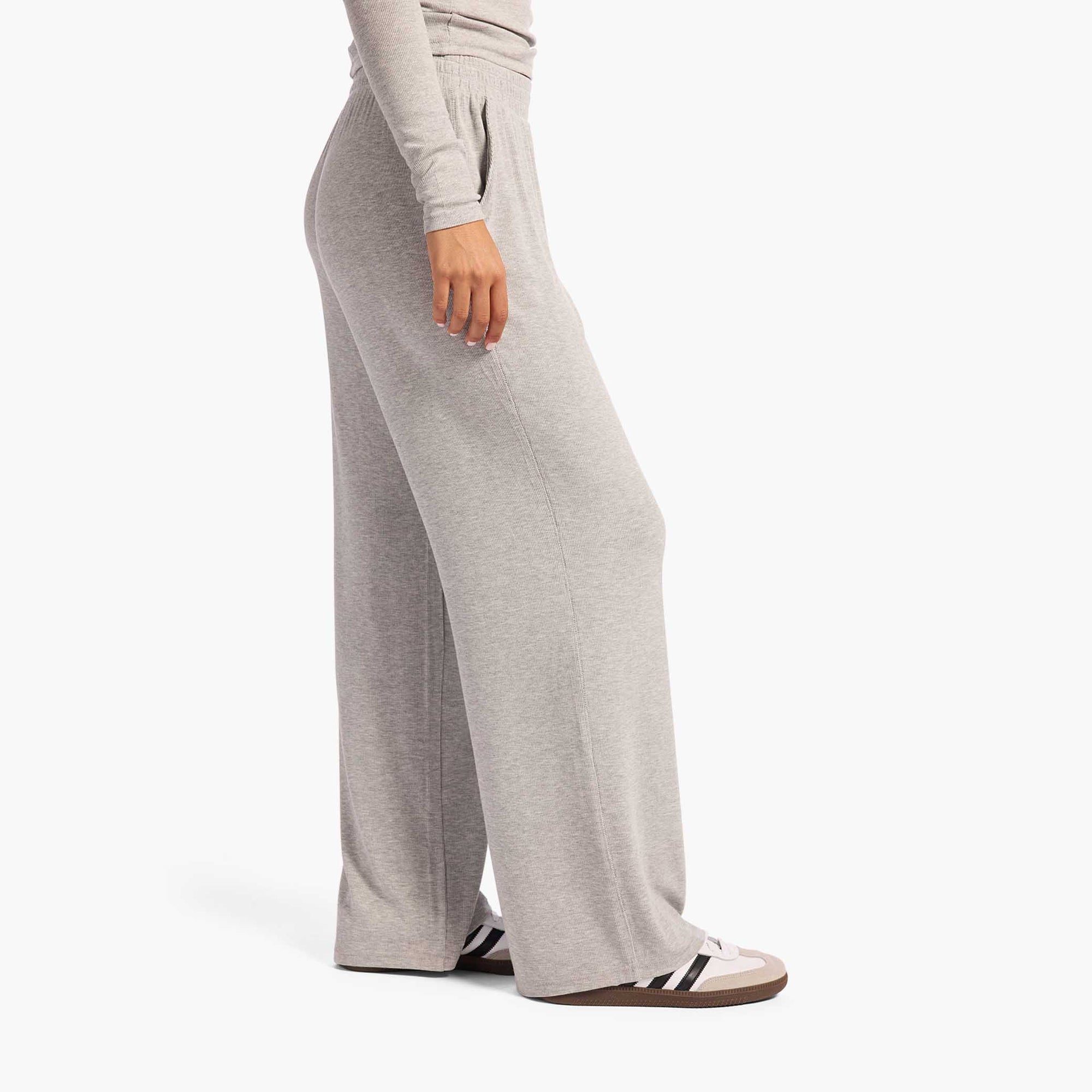 Slinky Rib Wide Leg Pant