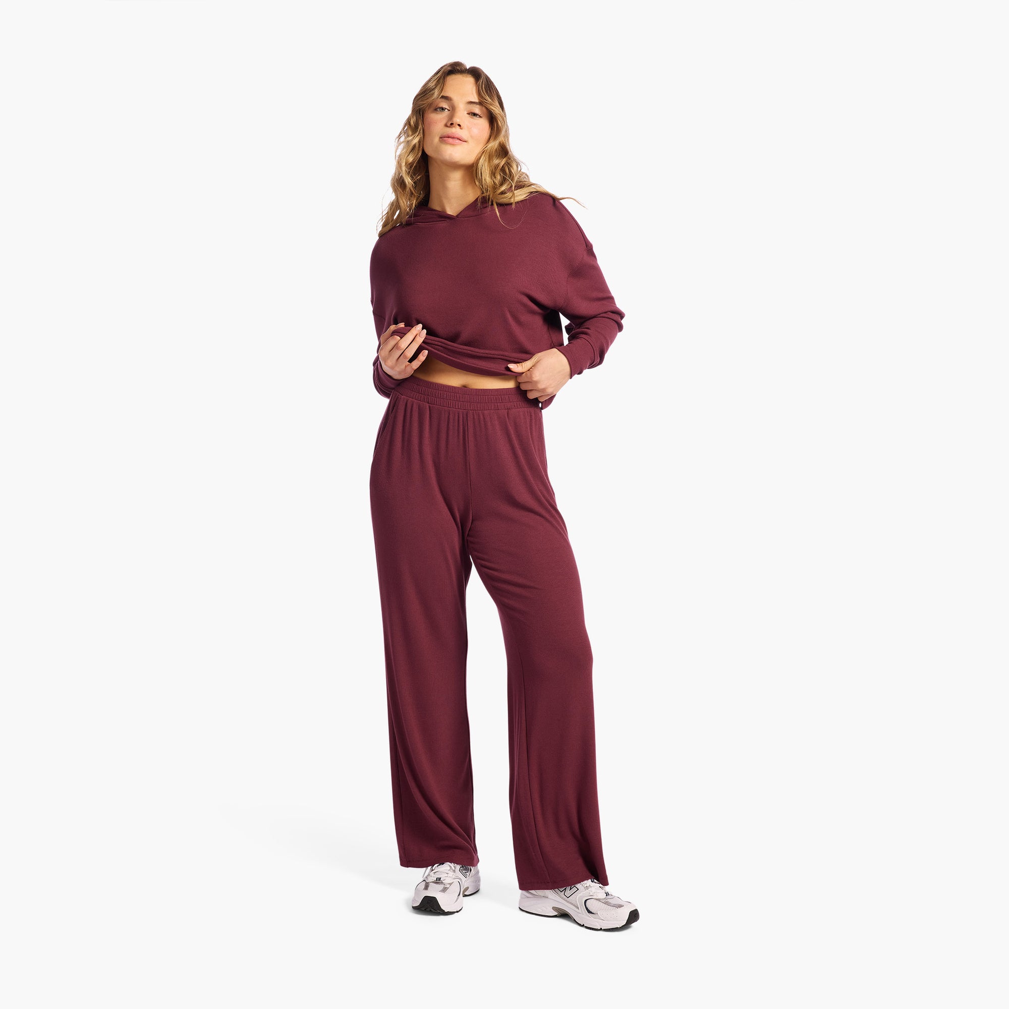 Slinky Rib Wide Leg Pant