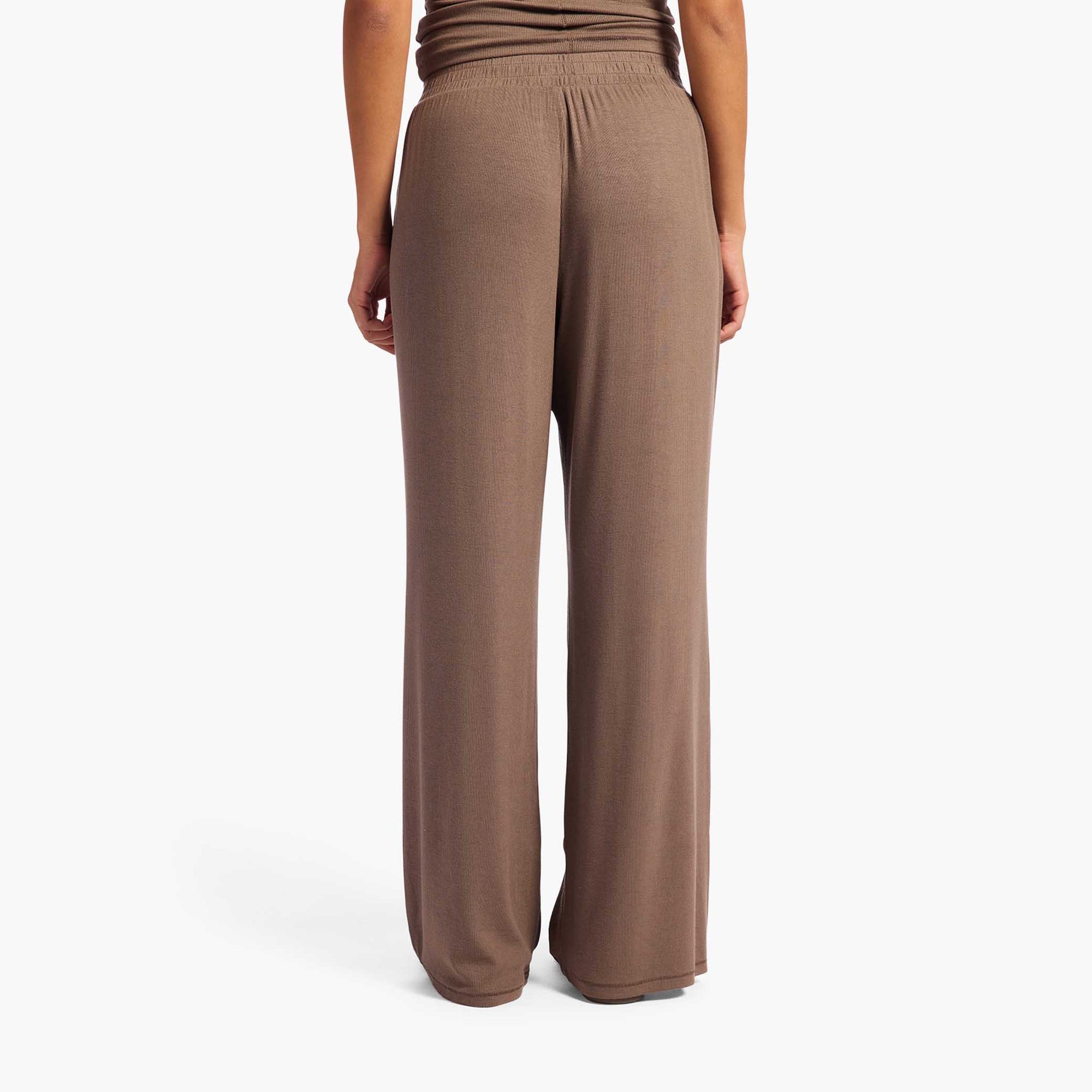 Slinky Rib Wide Leg Pant