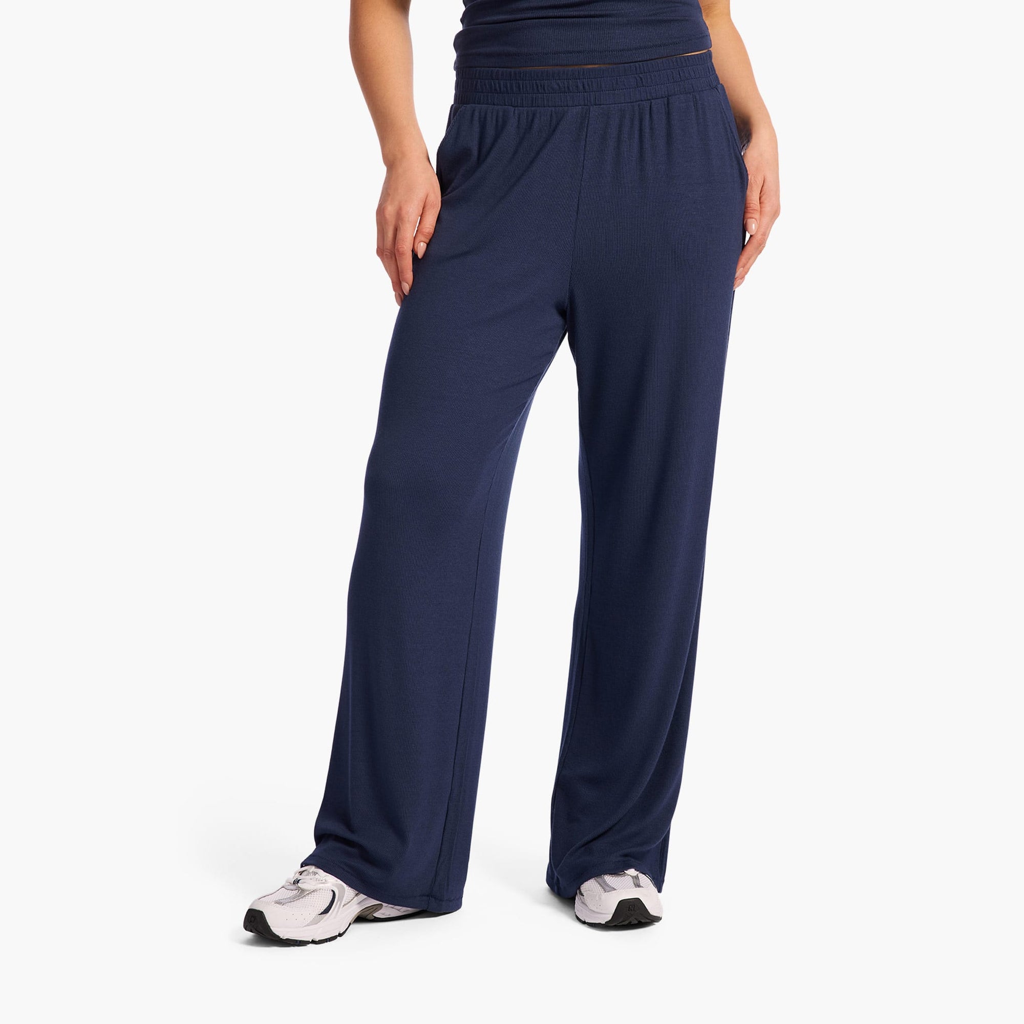 Slinky Rib Wide Leg Pant