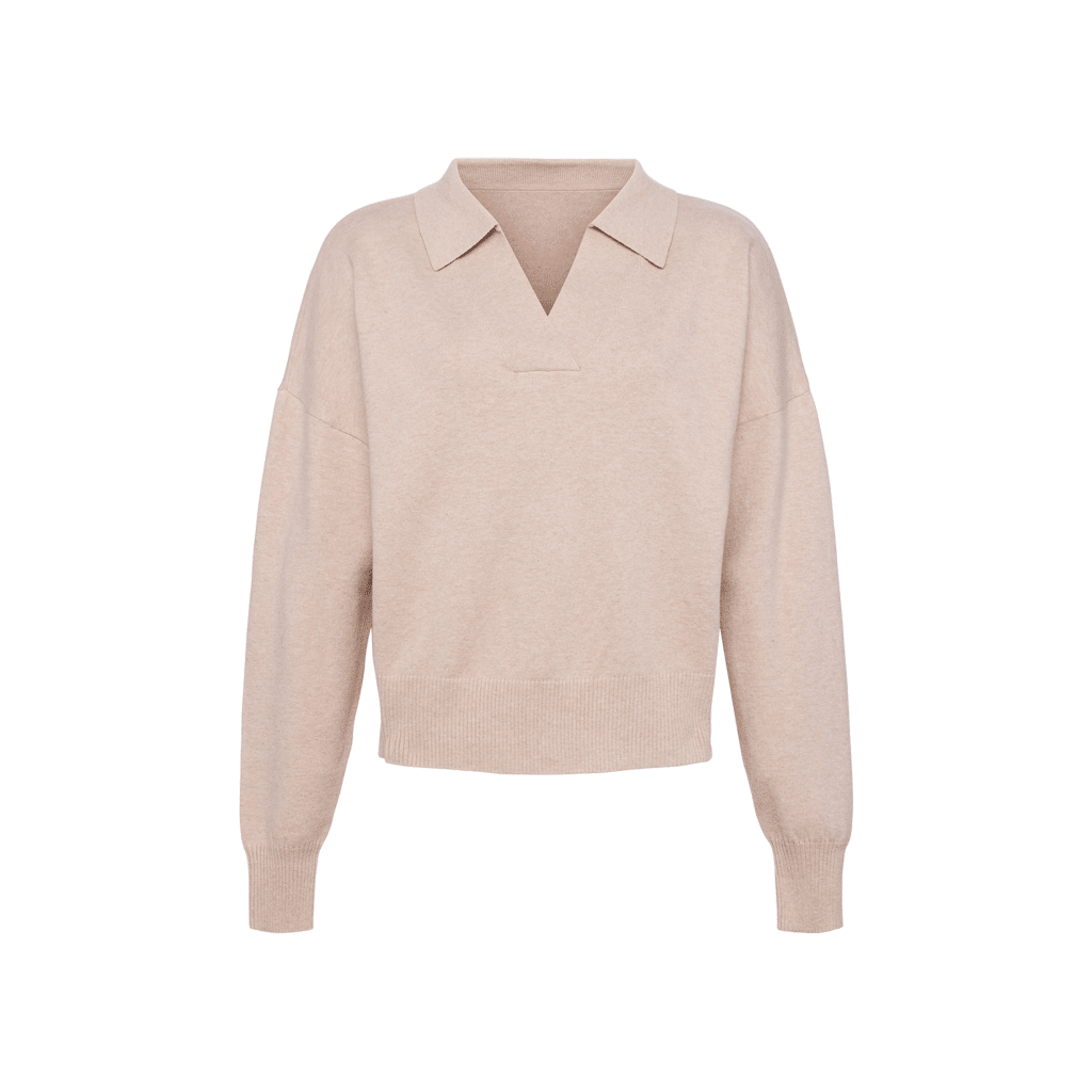 Luxe Knit Polo Sweater