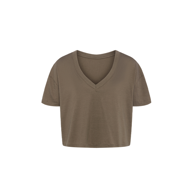 Boxy V-Neck Tee