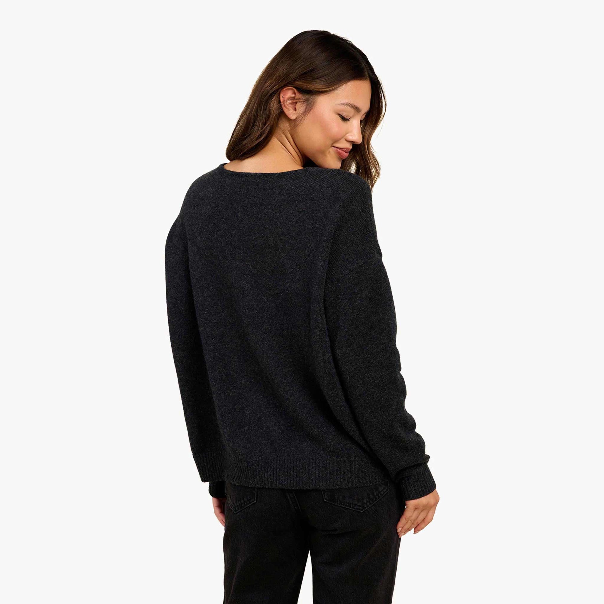 Cozy Knit V-Neck Sweater