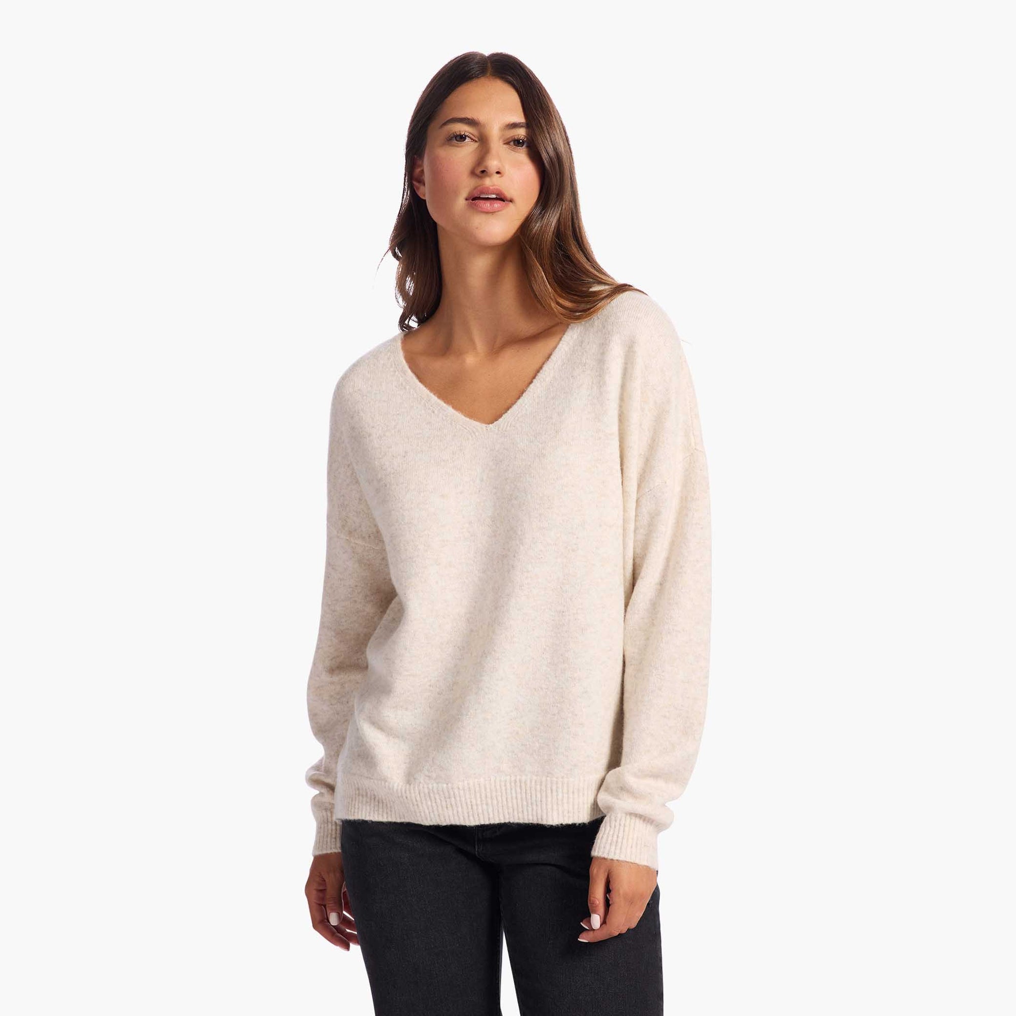 Cozy Knit V-Neck Sweater