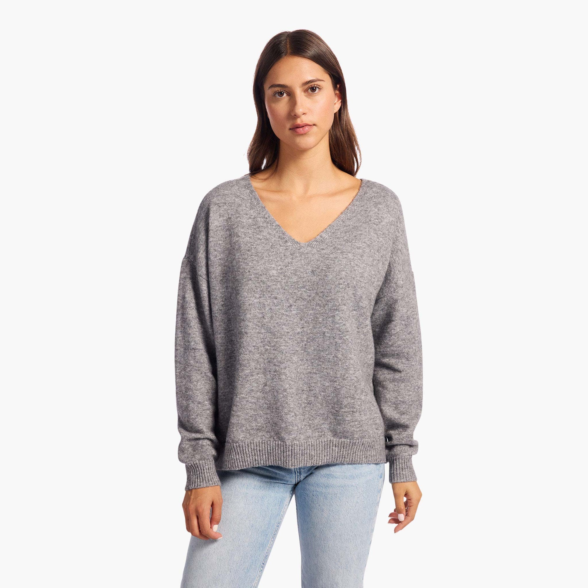 Cozy Knit V-Neck Sweater