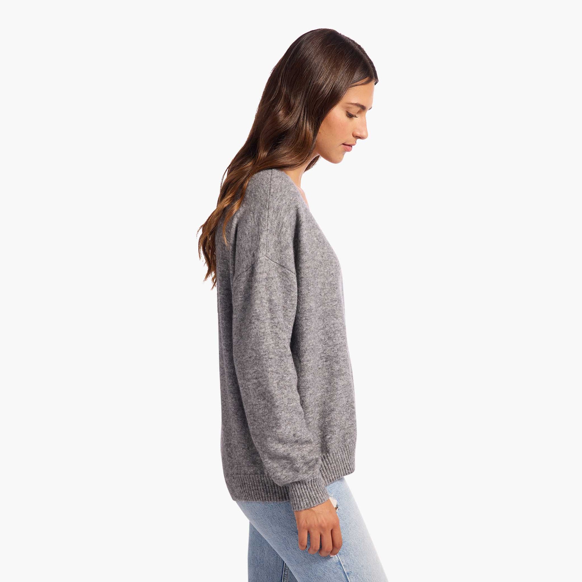 Cozy Knit V-Neck Sweater