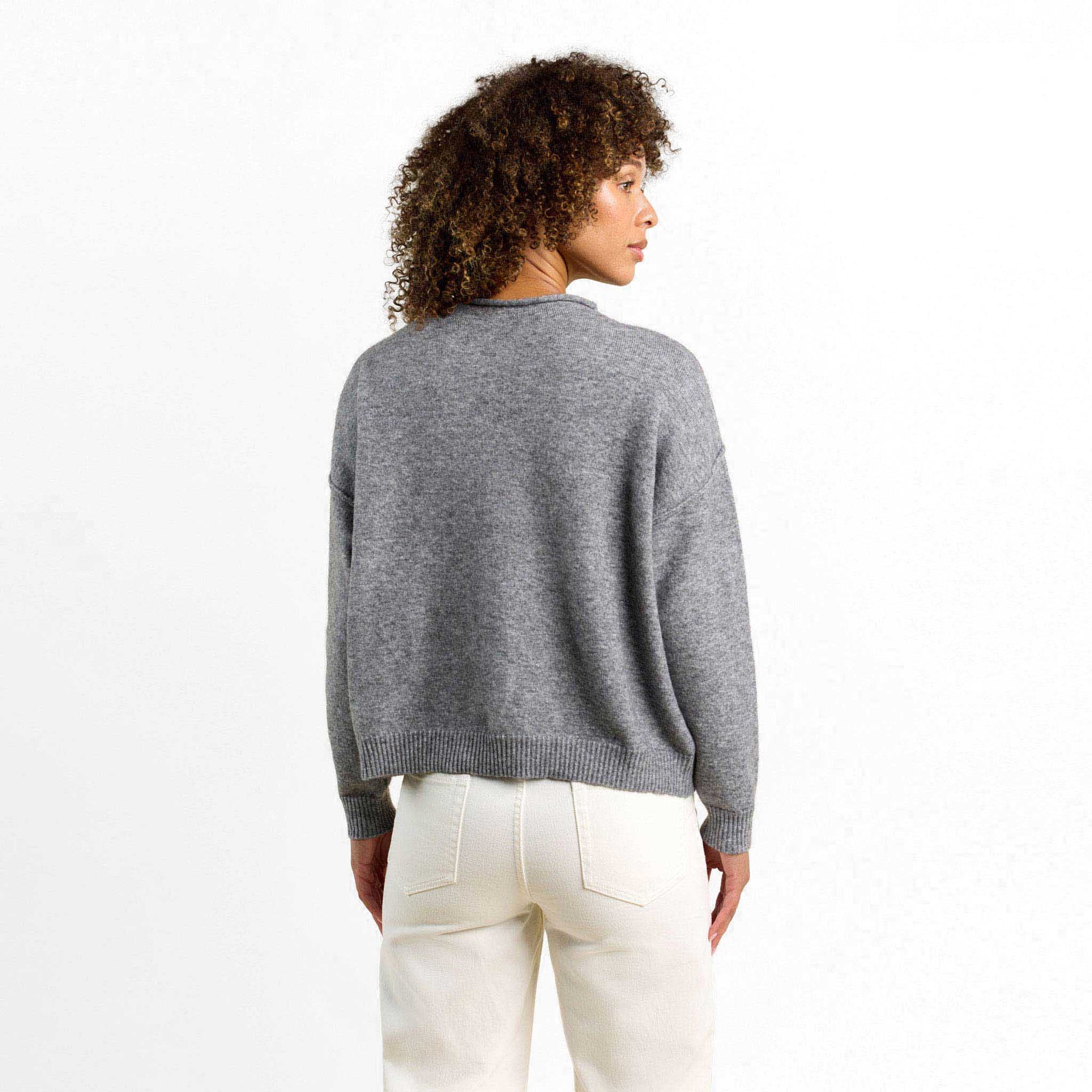 Cozy Knit Mock Neck Sweater