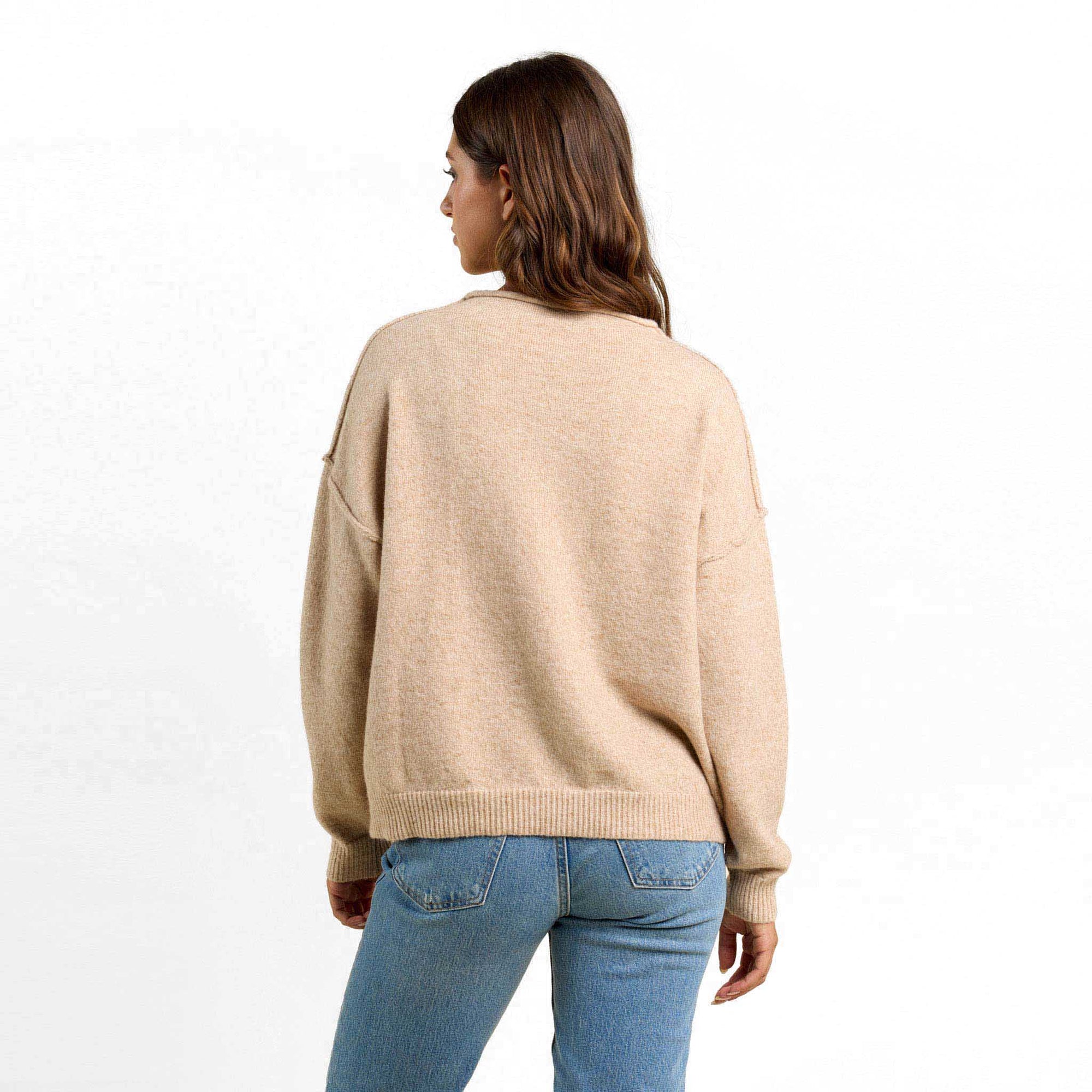 Cozy Knit Mock Neck Sweater