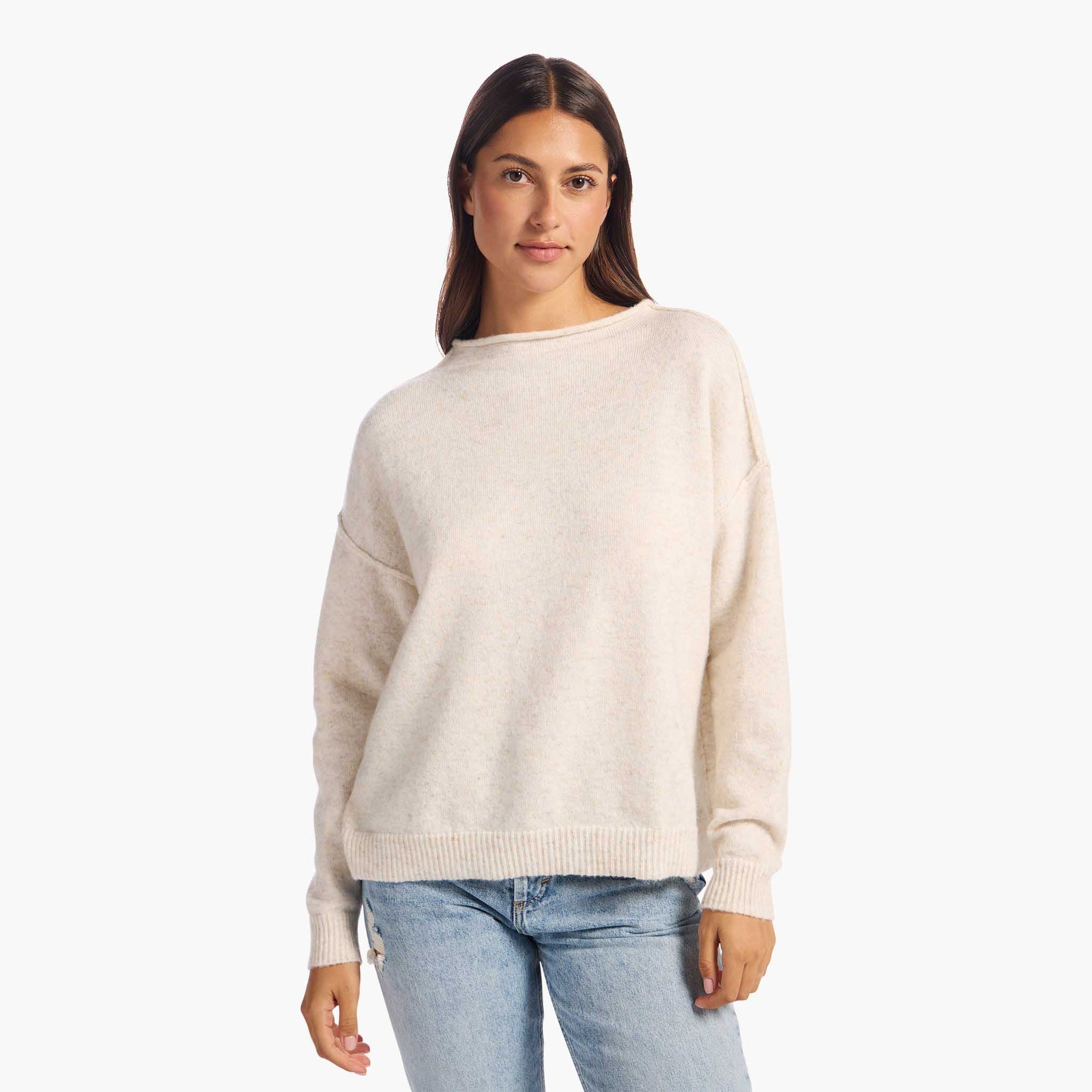 Cozy Knit Mock Neck Sweater