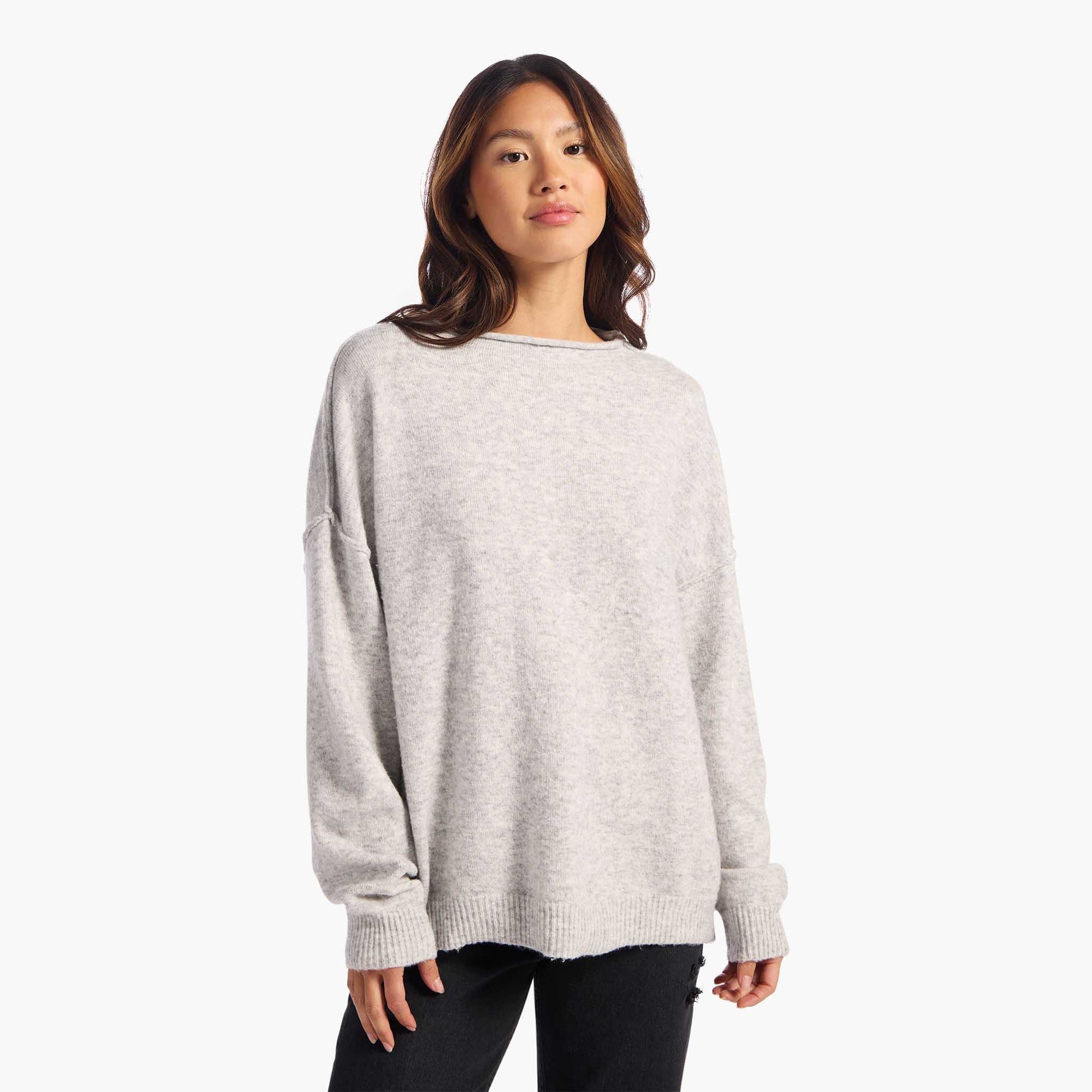 Cozy Knit Mock Neck Sweater