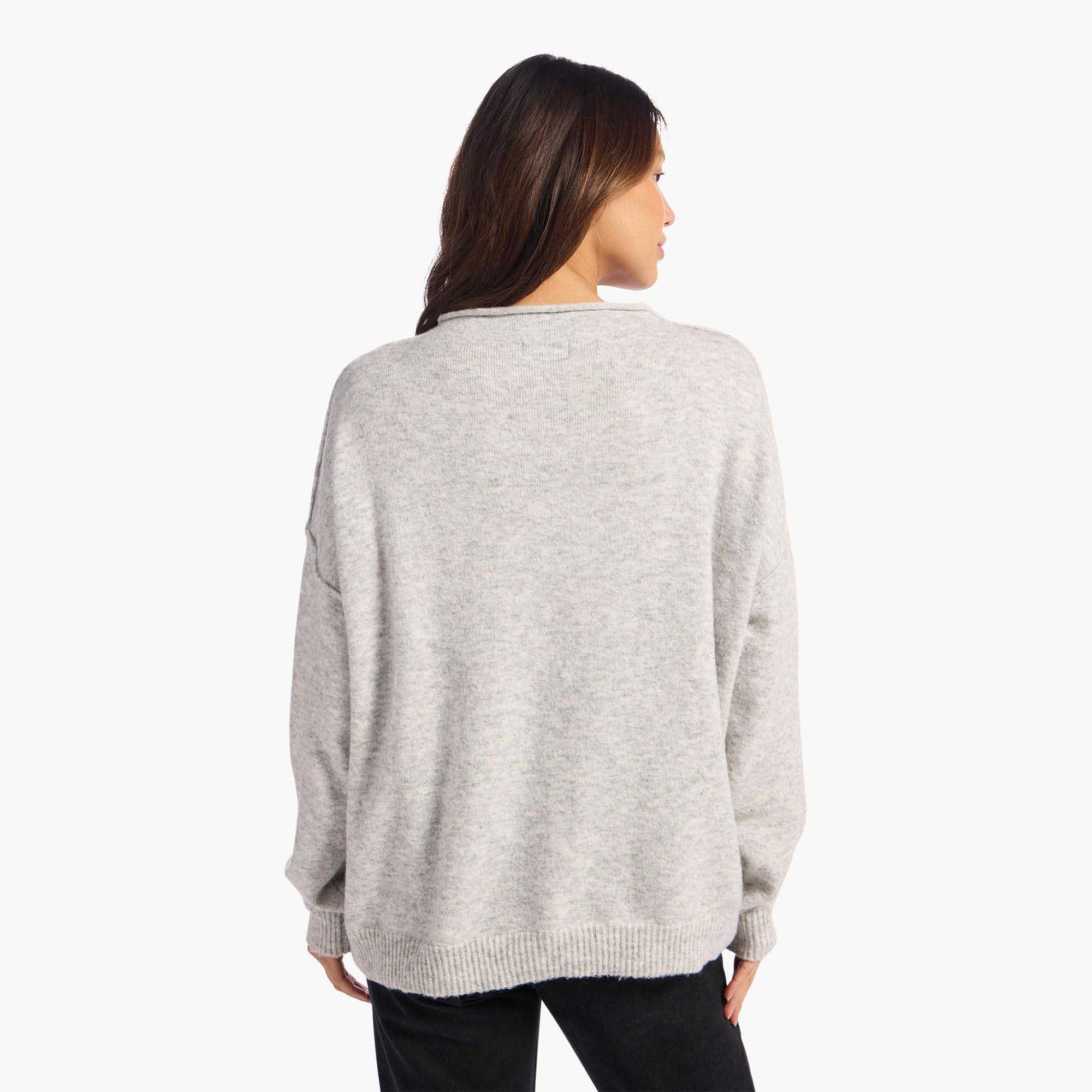 Cozy Knit Mock Neck Sweater