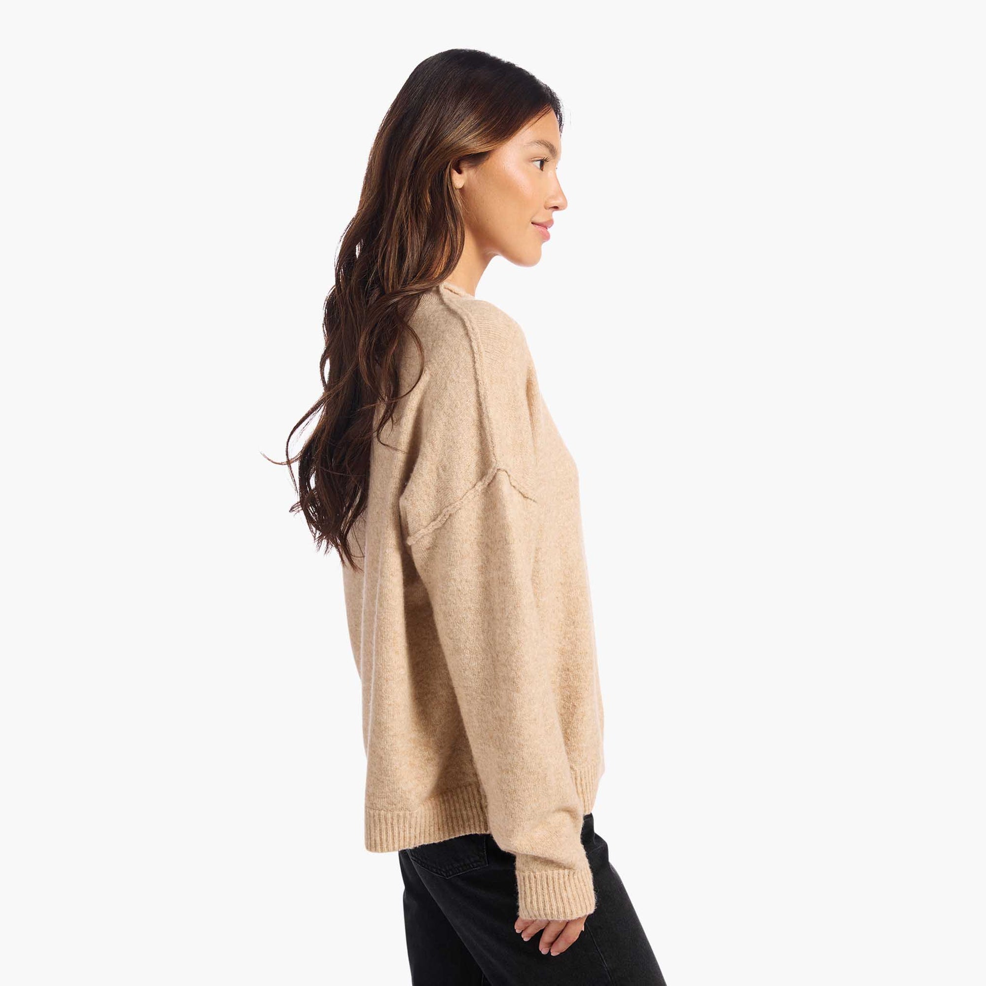 Cozy Knit Mock Neck Sweater