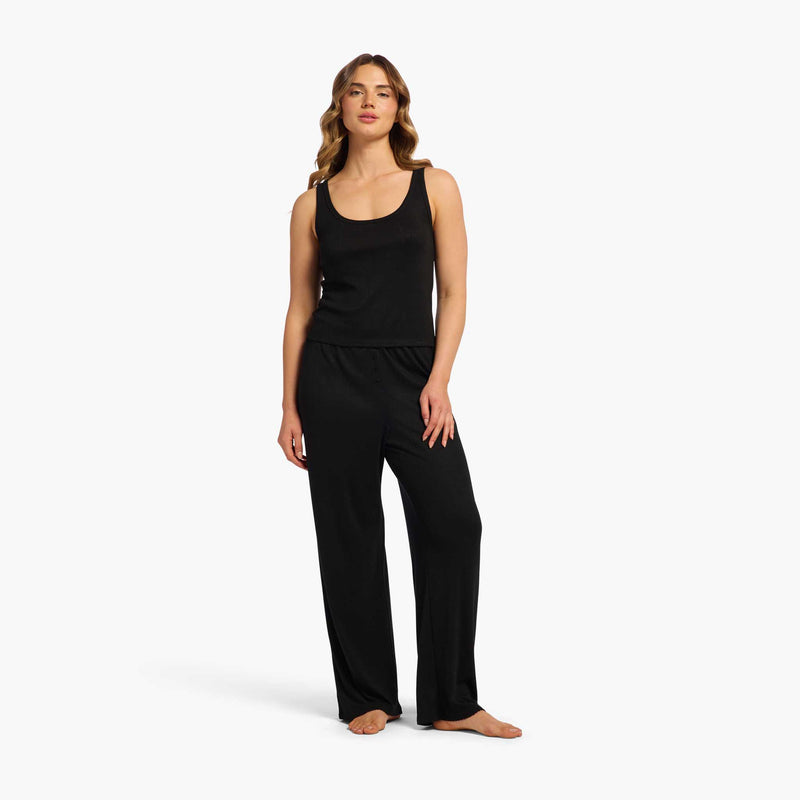 Heart Pointelle Wide Leg Pant