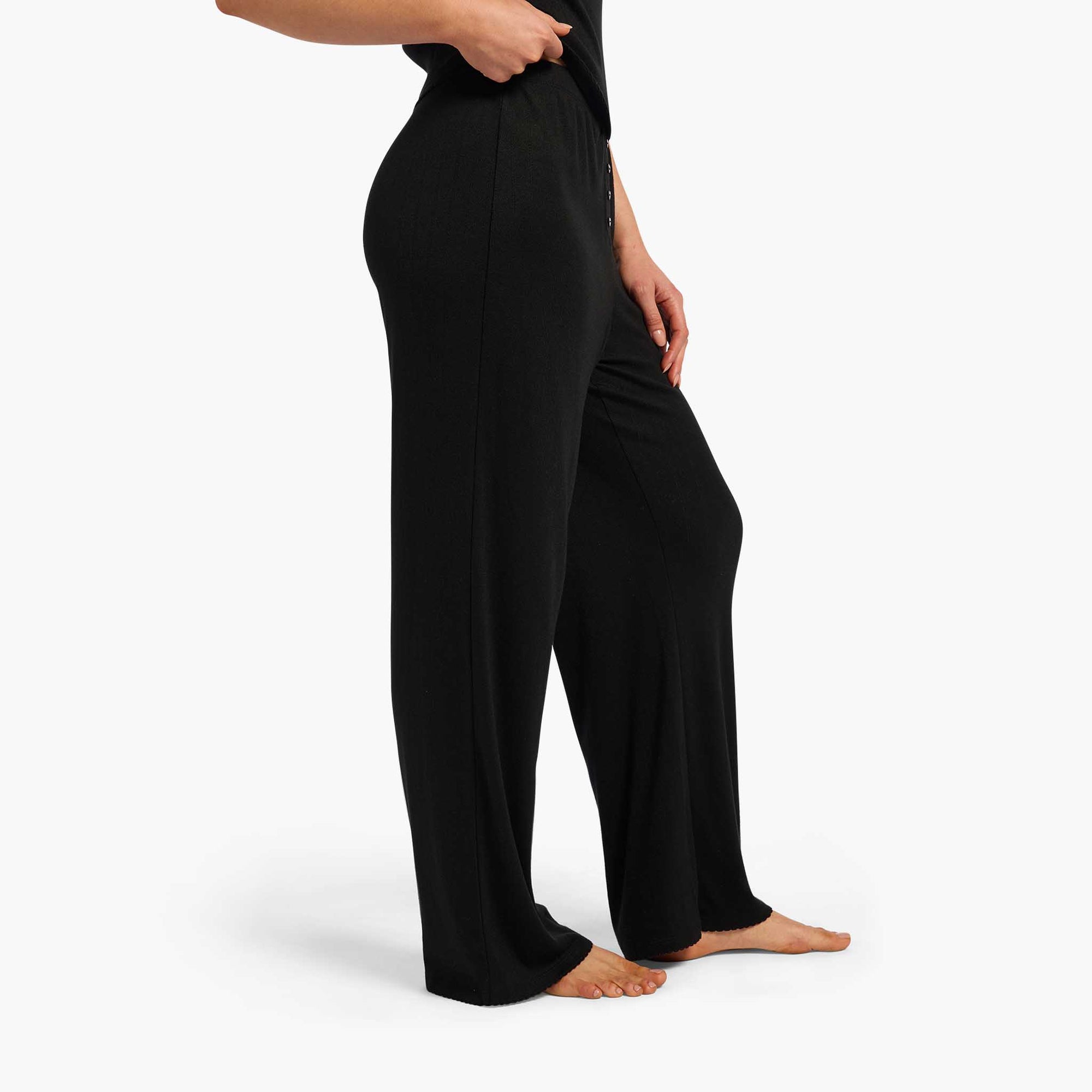 Heart Pointelle Wide Leg Pant