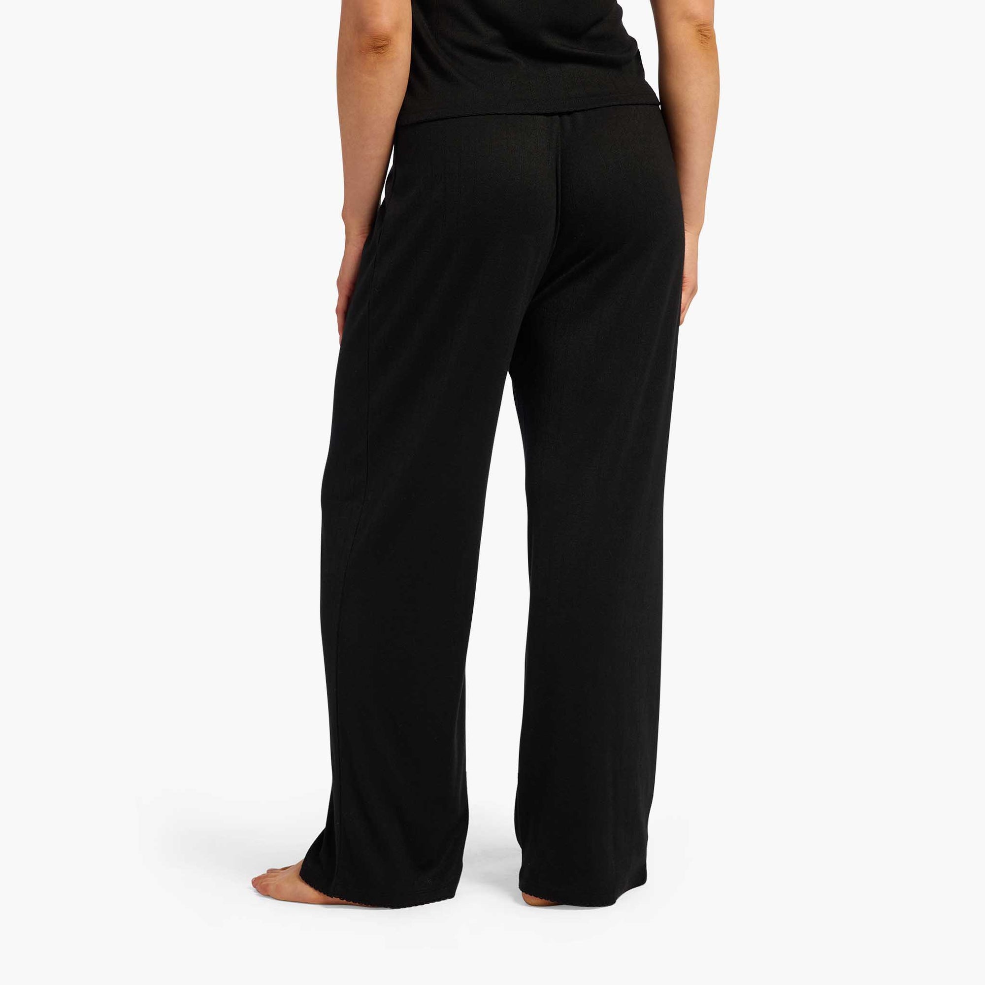 Heart Pointelle Wide Leg Pant