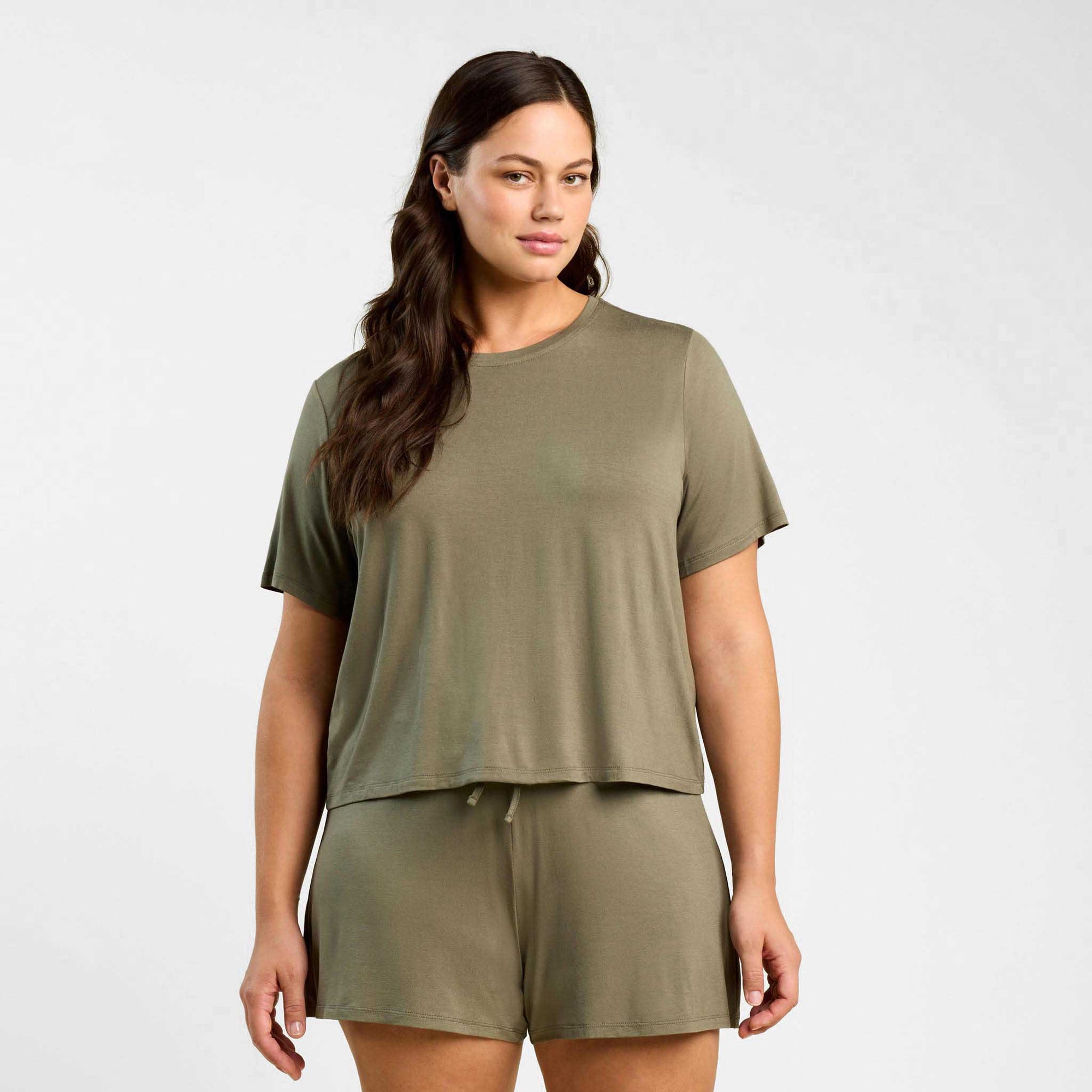 Pajama Short Set | Olive