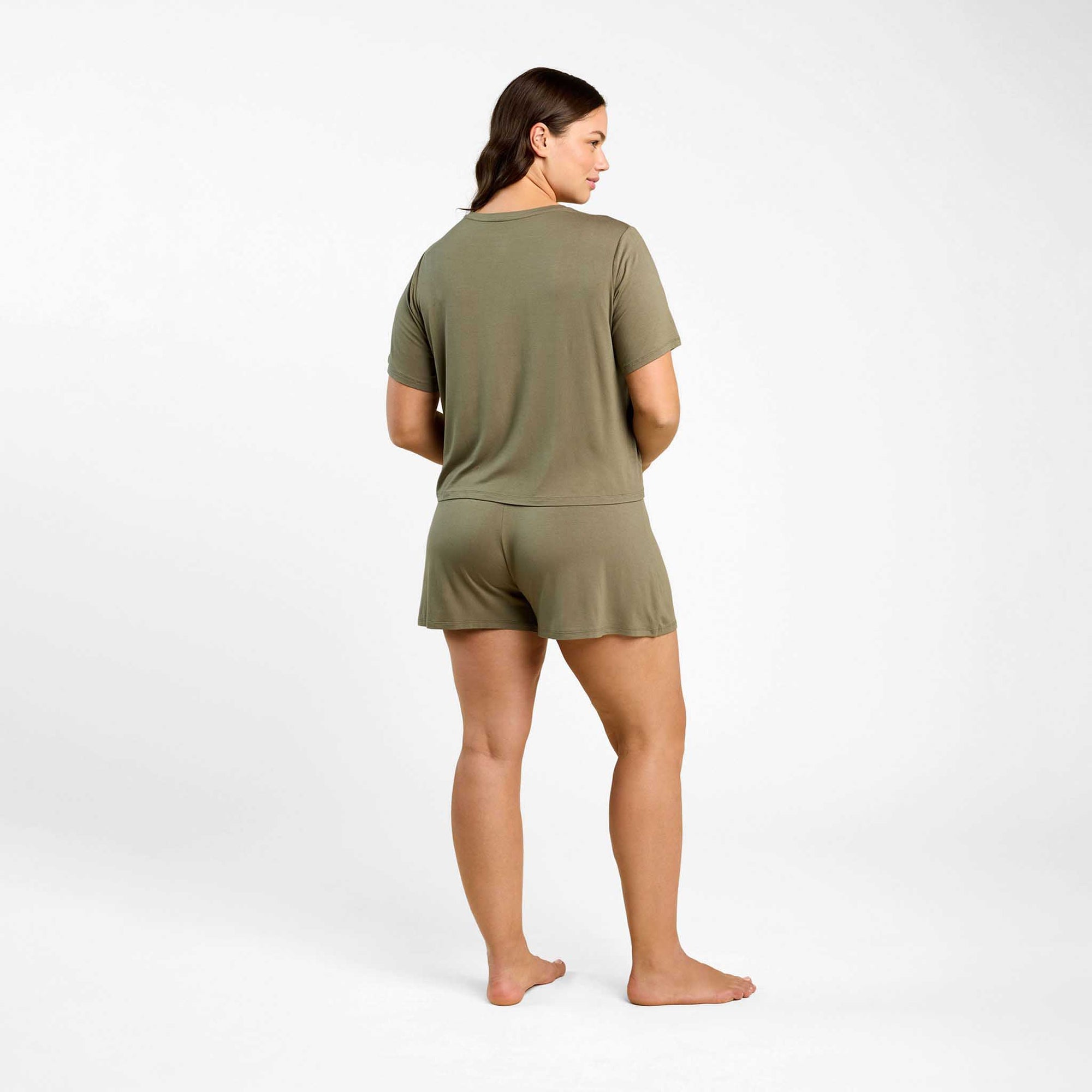 Pajama Short Set | Olive