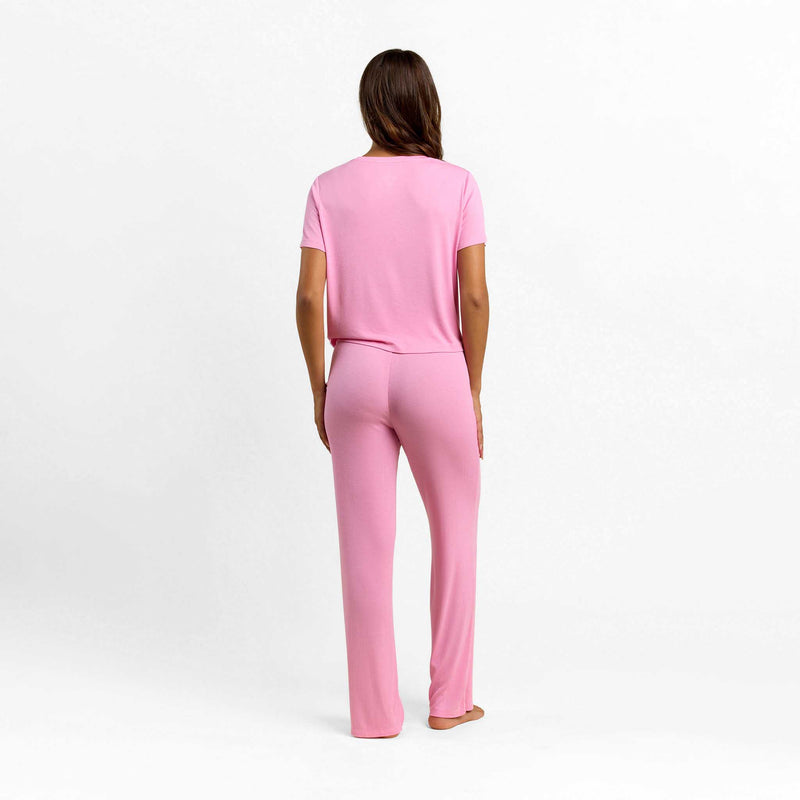 Ribbed Pajama Set | Bubblegum Pink