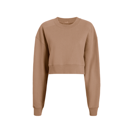Cropped Crewneck Sweatshirt | Cinnamon